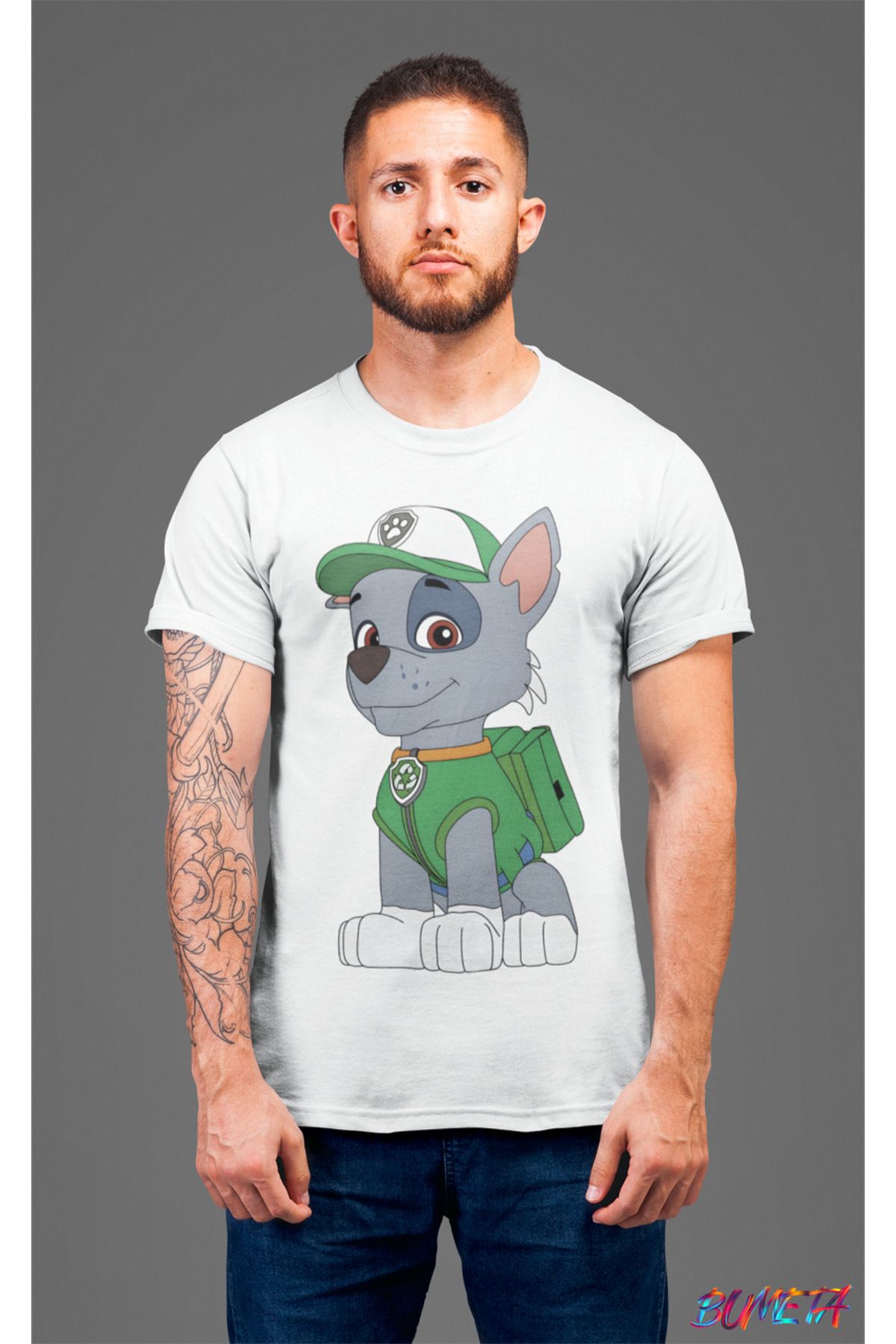 Bumeta Paw Petrol Rocky Karakter Characters Unisex Tişört T-Shirt