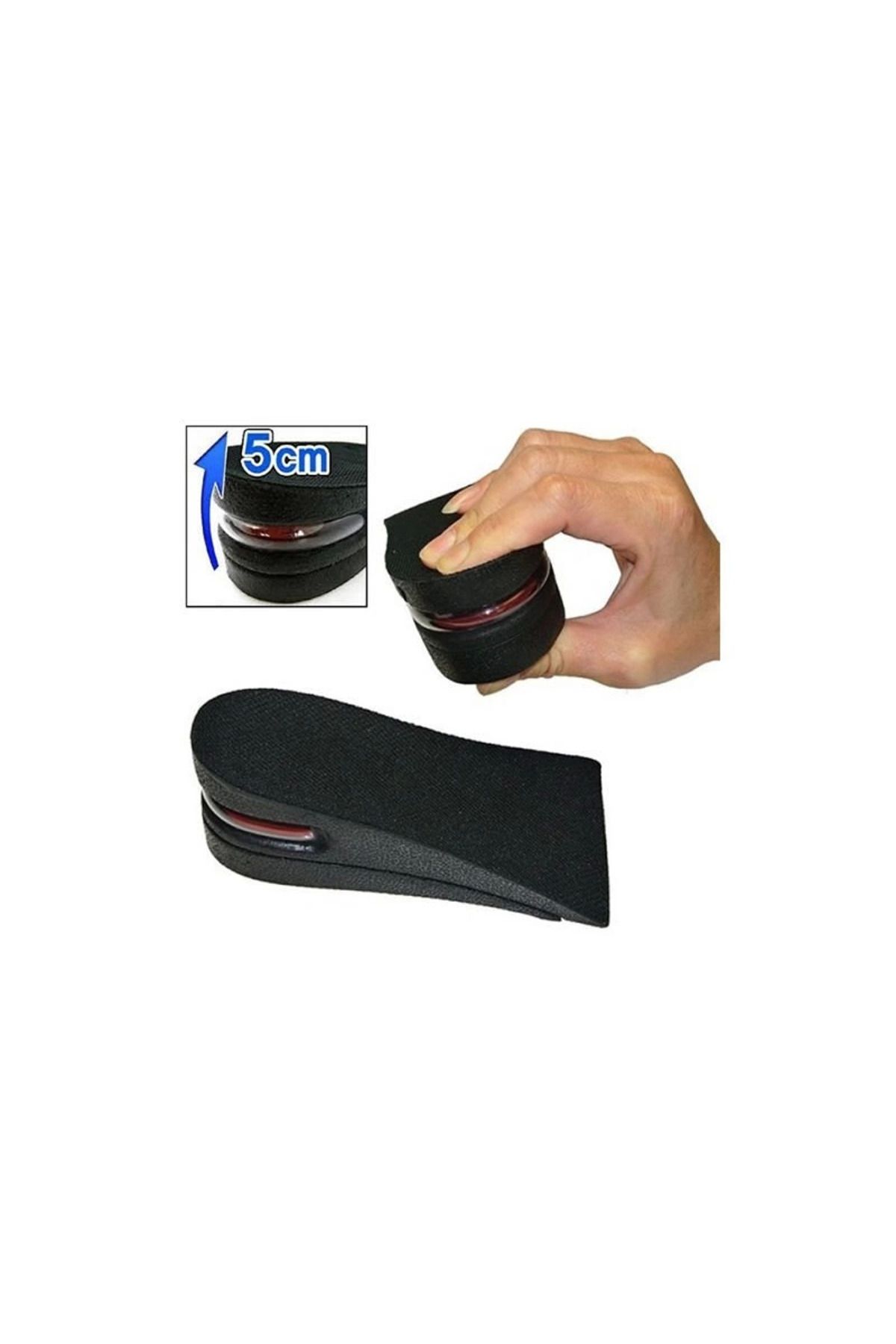 Vemora Hava Yastıklı Tabanlık (5 CM) (SİYAH)