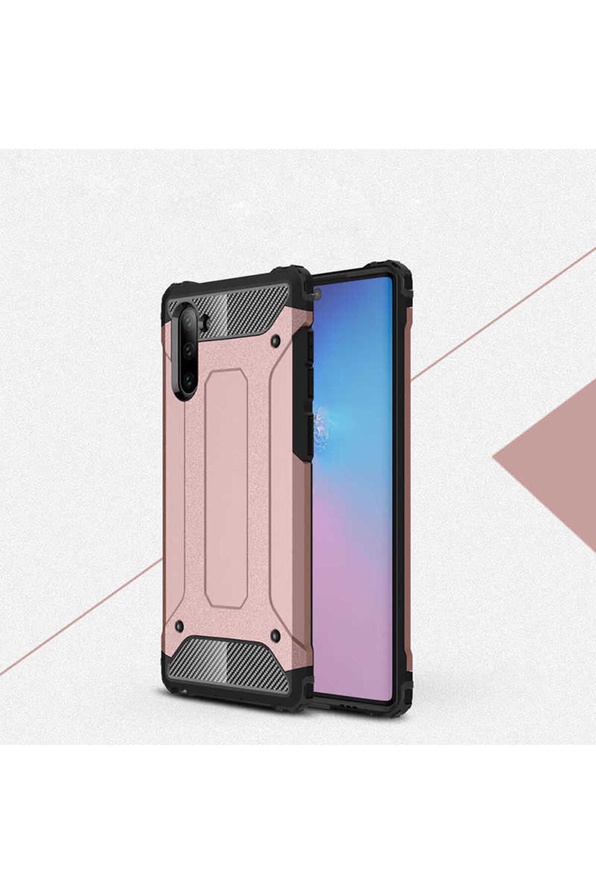 halkhouse Galaxy Note 10 Kılıf Zırh Tank Sert Korumalı Silikon Crash Silikon Kapak