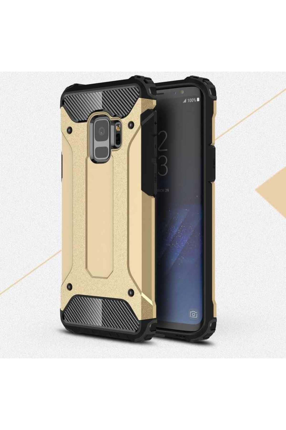 halkhouse Galaxy S9 Kılıf Zırh Tank Sert Korumalı Silikon Crash Silikon Kapak