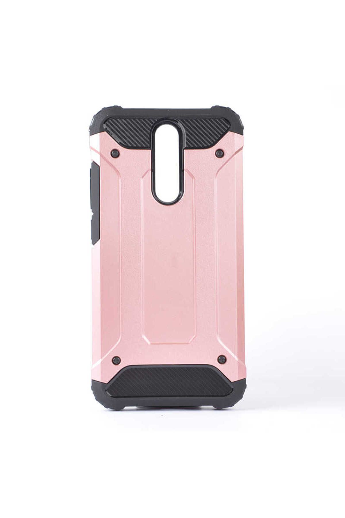 halkhouse Xiaomi Redmi 8A Kılıf Zırh Tank Sert Korumalı Silikon Crash Silikon Kapak