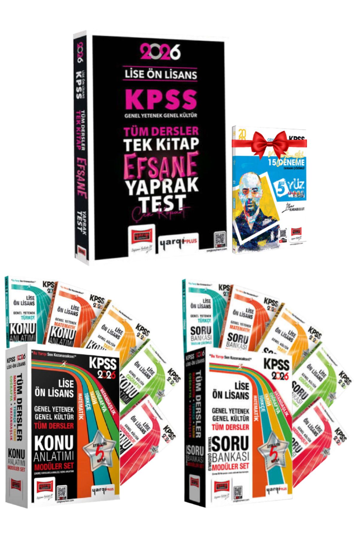 Yargı Yayınları 2026 KPSS Lise-Ön Lisans Tüm Dersler Tek Kitap Yaprak Test+Konu Anlatımı+Soru Bankası Modüler Seti