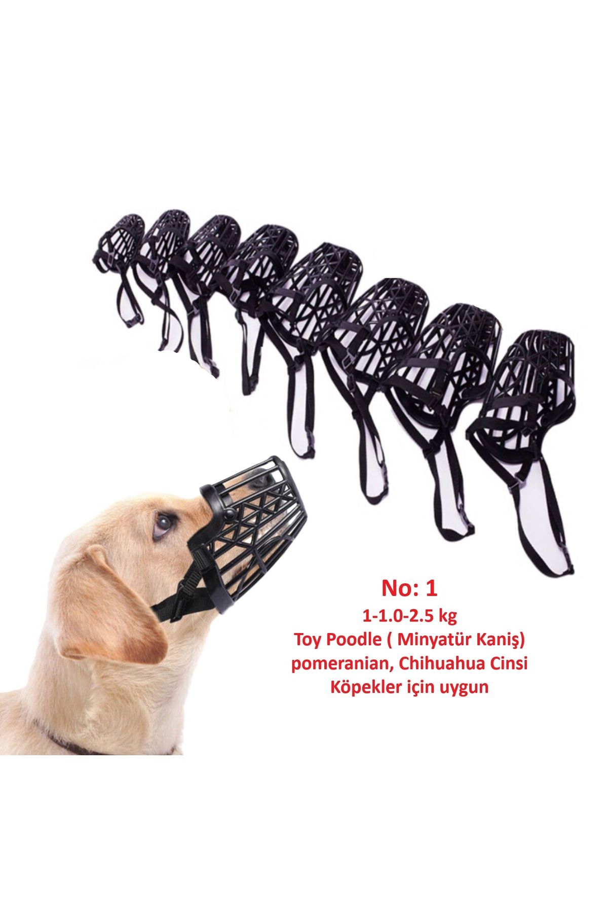 BGA plastik siyah renk köpek ağızlığı