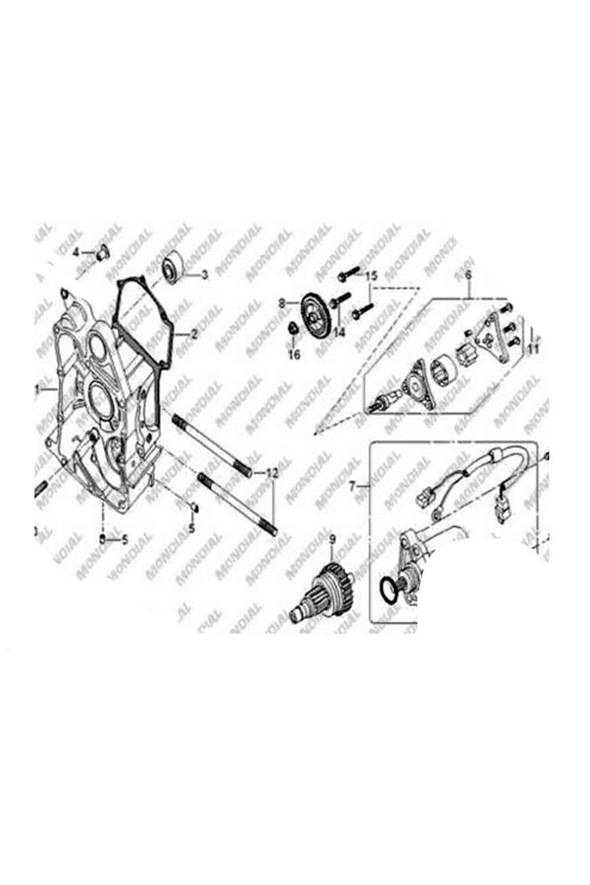 ÇELİKMOTO MONDIAL 50TT YAG POMPASI KOMPLE #Y4MON0010A0011