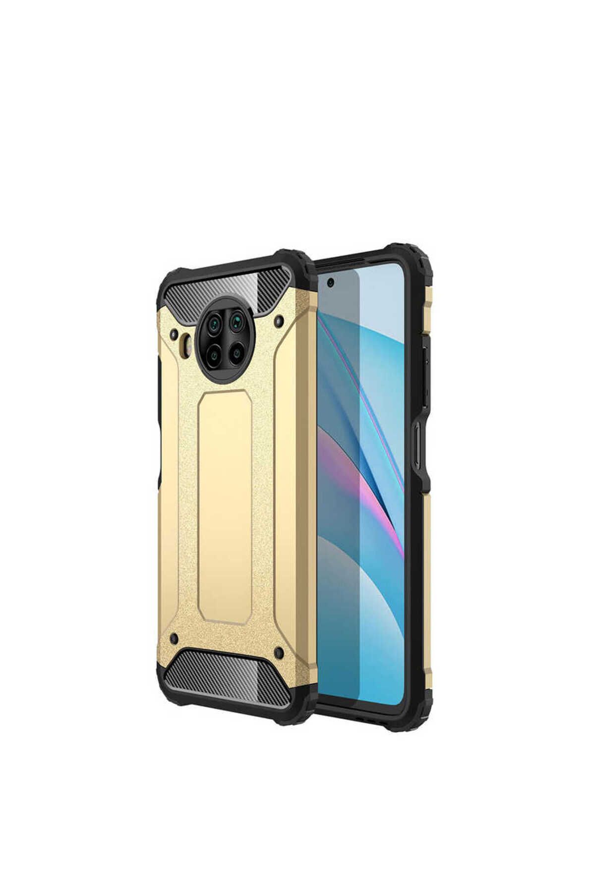 halkhouse Xiaomi Mi 10T Lite 5G Kılıf Zırh Tank Sert Korumalı Silikon Crash Silikon Kapak