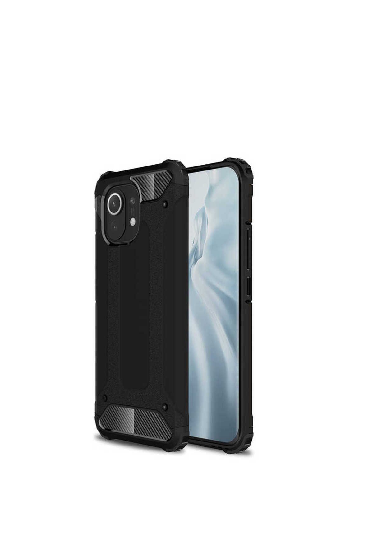 halkhouse Xiaomi Mi 11 Kılıf Zırh Tank Sert Korumalı Silikon Crash Silikon Kapak