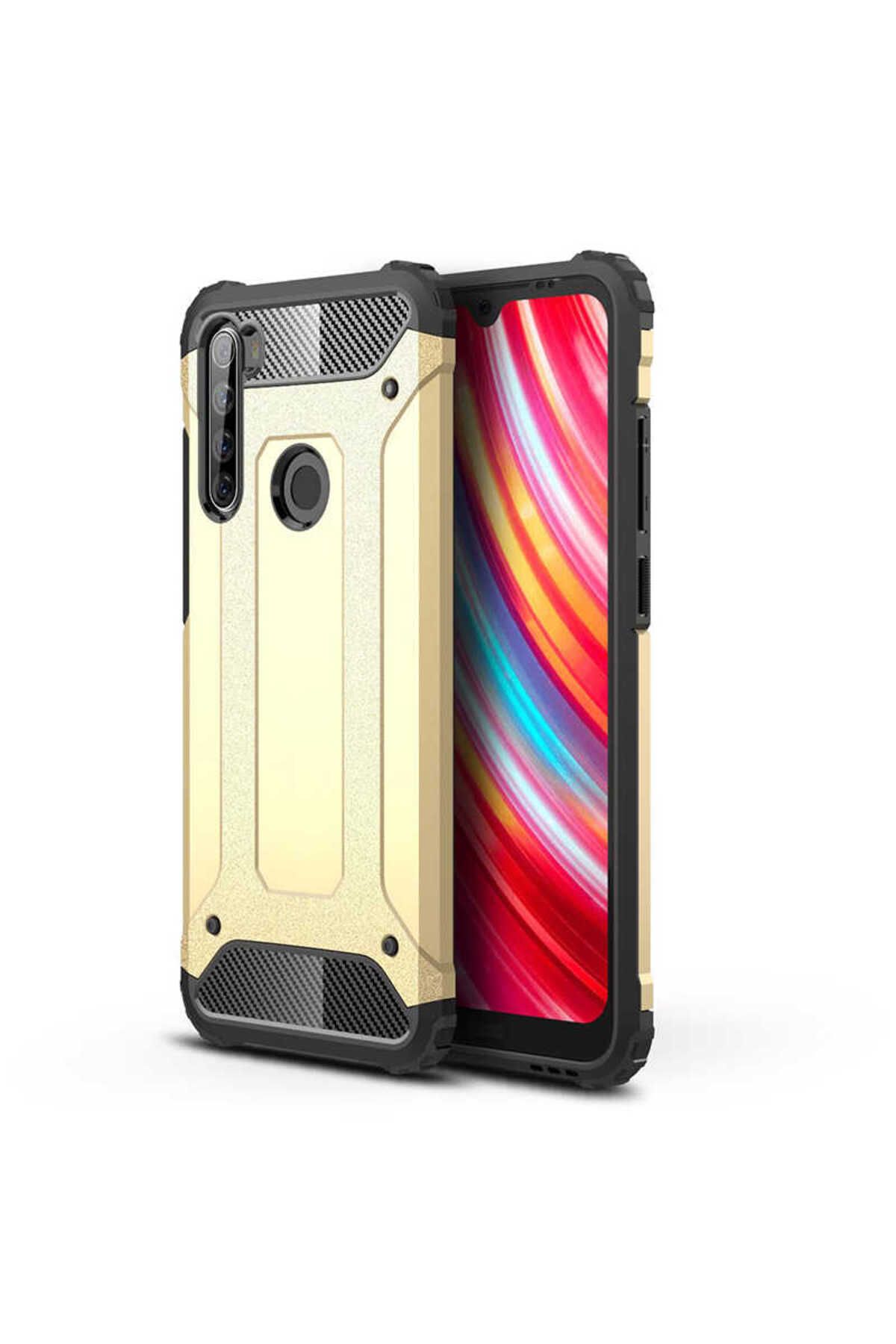 halkhouse Xiaomi Redmi Note 8T Kılıf Zırh Tank Sert Korumalı Silikon Crash Silikon Kapak
