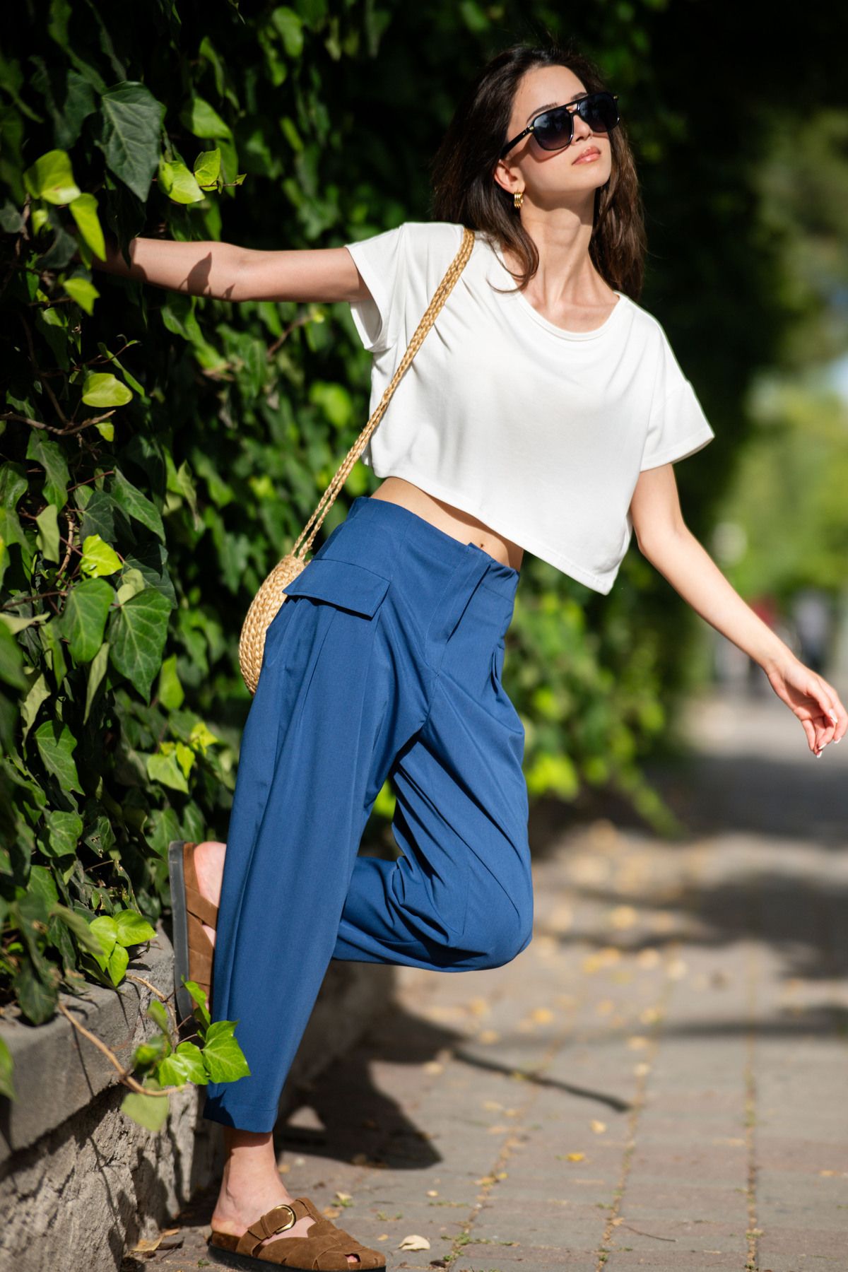 GİFEM LACİVERT BALON PANTOLON