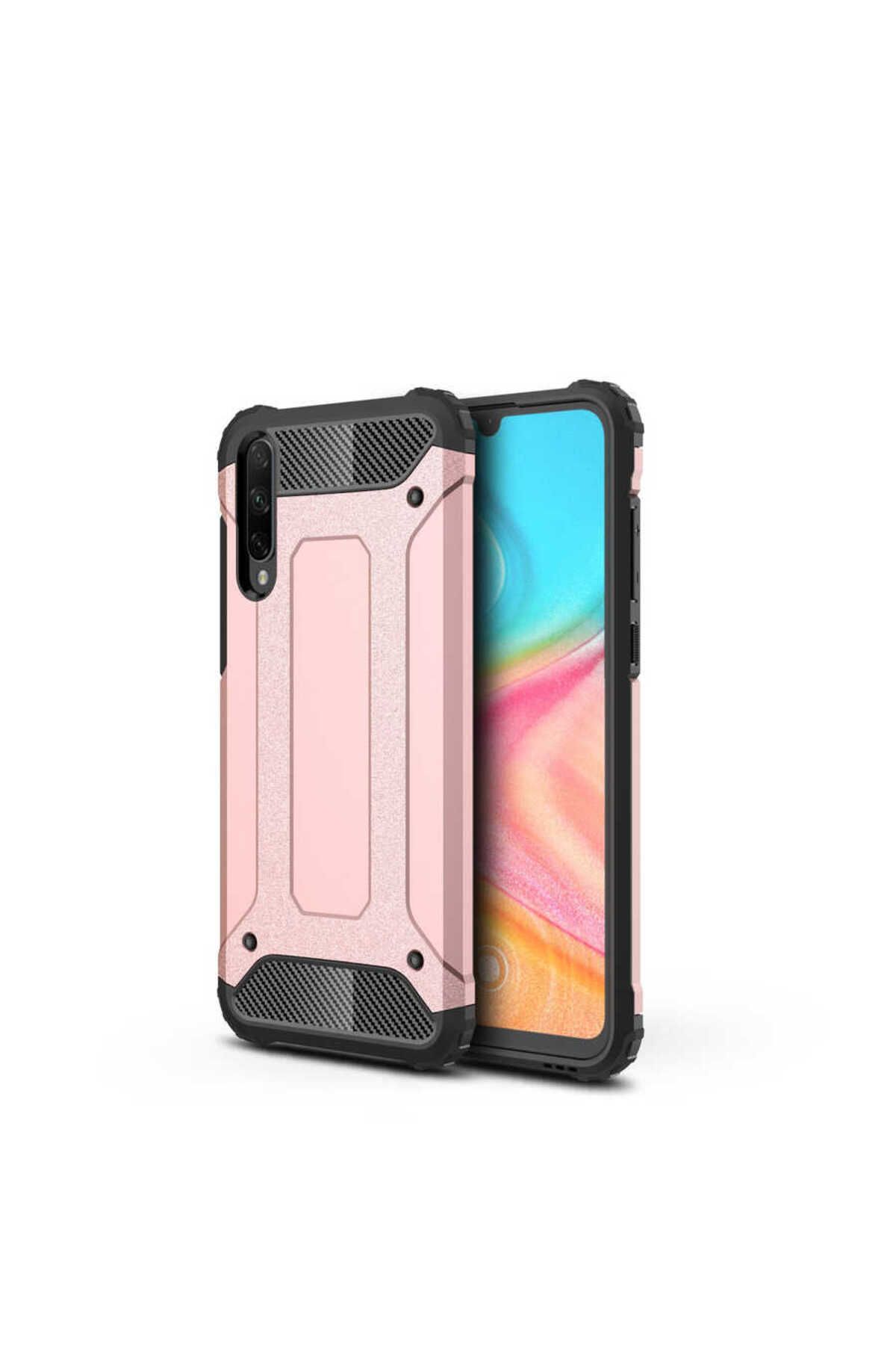 halkhouse Huawei Honor 20 Lite Kılıf Zırh Tank Sert Korumalı Silikon Crash Silikon Kapak