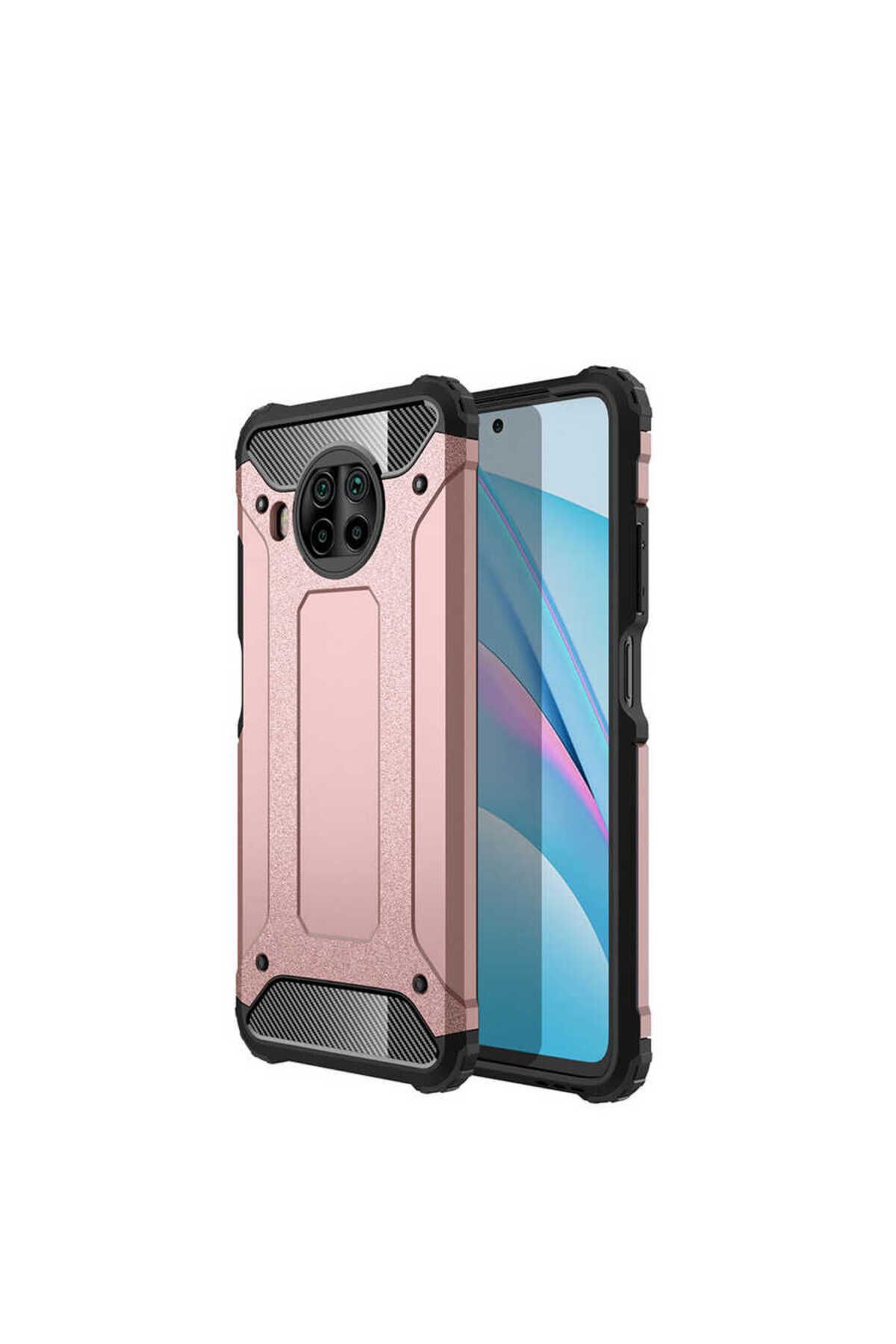 halkhouse Xiaomi Mi 10T Lite 5G Kılıf Zırh Tank Sert Korumalı Silikon Crash Silikon Kapak