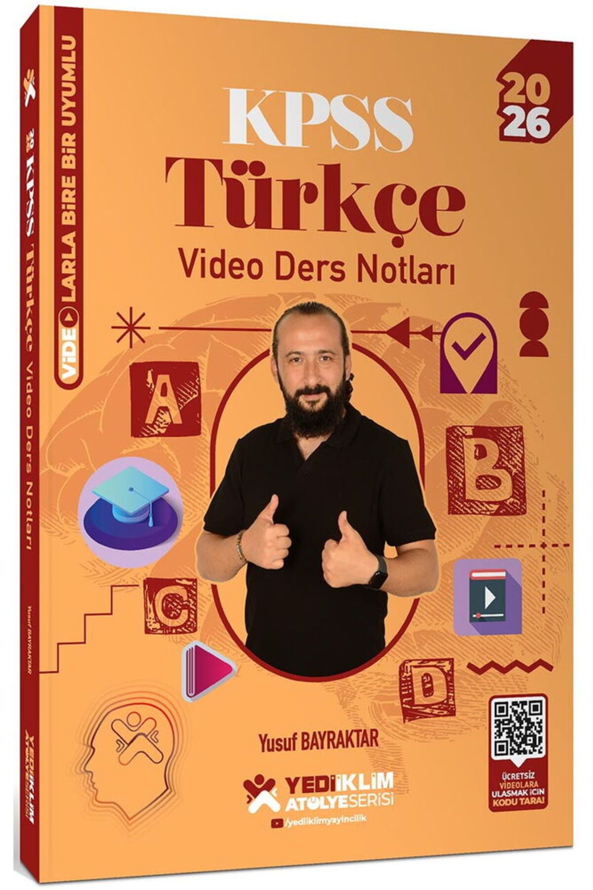 Yediiklim Yayınları 2026 KPSS Atölye Serisi Genel Yetenek Türkçe Video Ders Notları