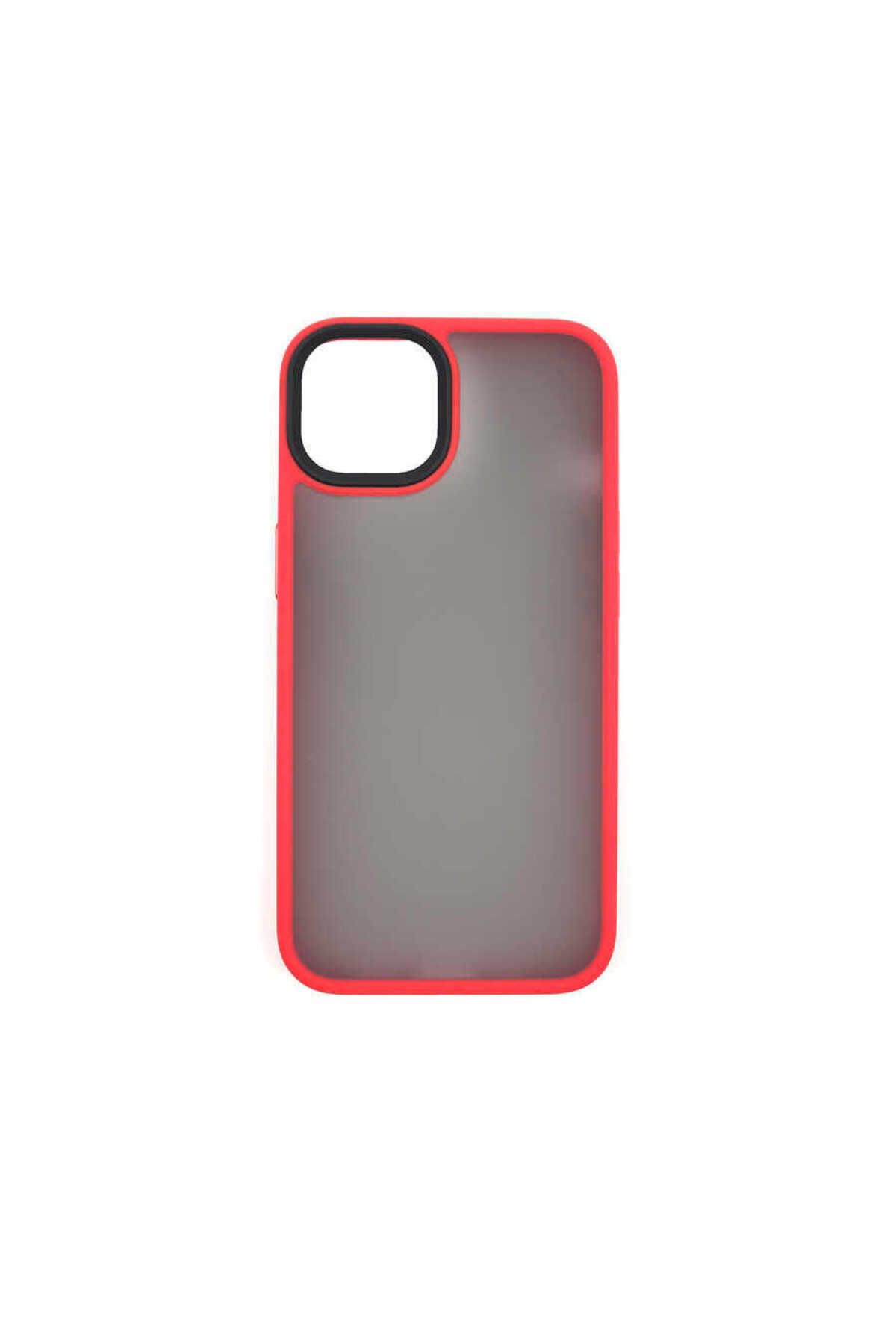 Cepustik Telefon Aksesuarları iPhone 13 Mini Kılıf Kenarları Renkli Arkası Mat Kılıf