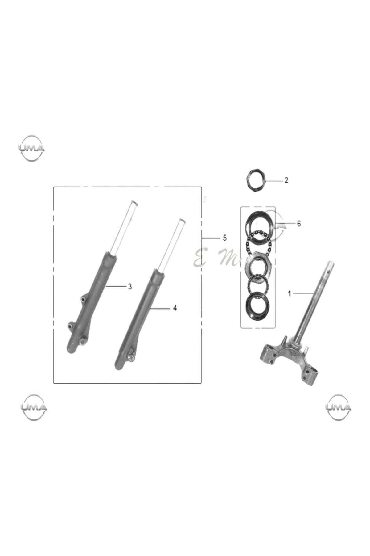 ÇELİKMOTO MONDIAL E-CUB ON AMORTISOR TAKIMI #Y4EMN2015A0026