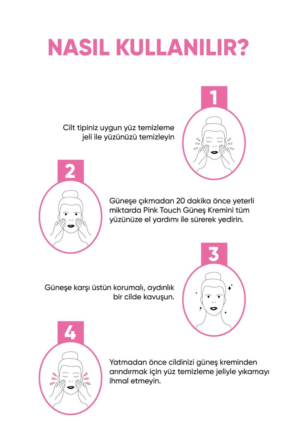 Pink Touch Anında Ton Eşitleyici Onarıcı Nemlendirici Pembe Yüz Güneş Kremi Spf50 50 Ml — PGK22 — تصویر 4 از 10