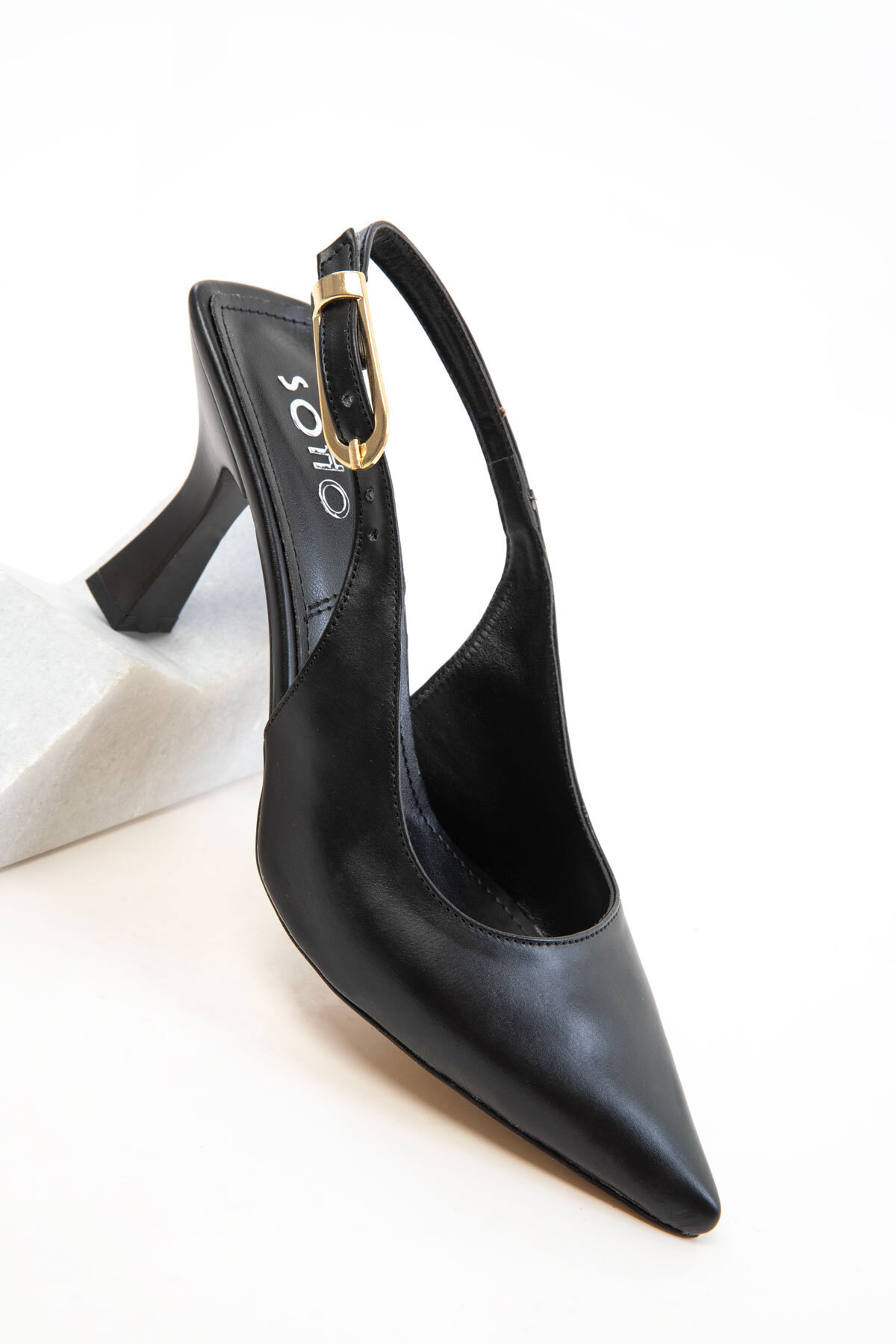 SOHO  Siyah-Siyah Kadın Klasik Topuklu Ayakkabı 20596 - Görsel 5