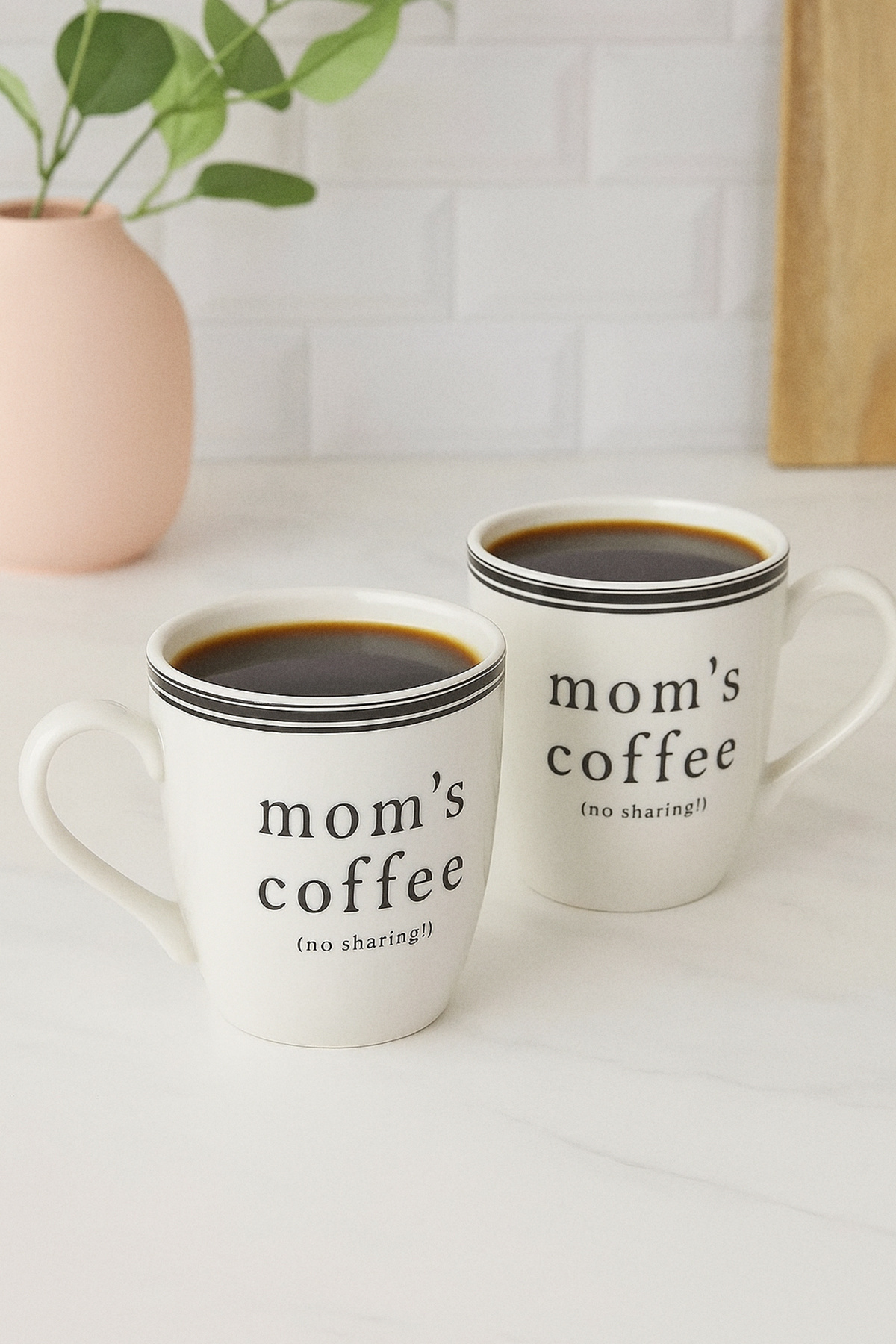 Trendyol Collection-2-częściowy kubek porcelanowy z nadrukiem „Kawa mamy” TPHSS25UP00007 1