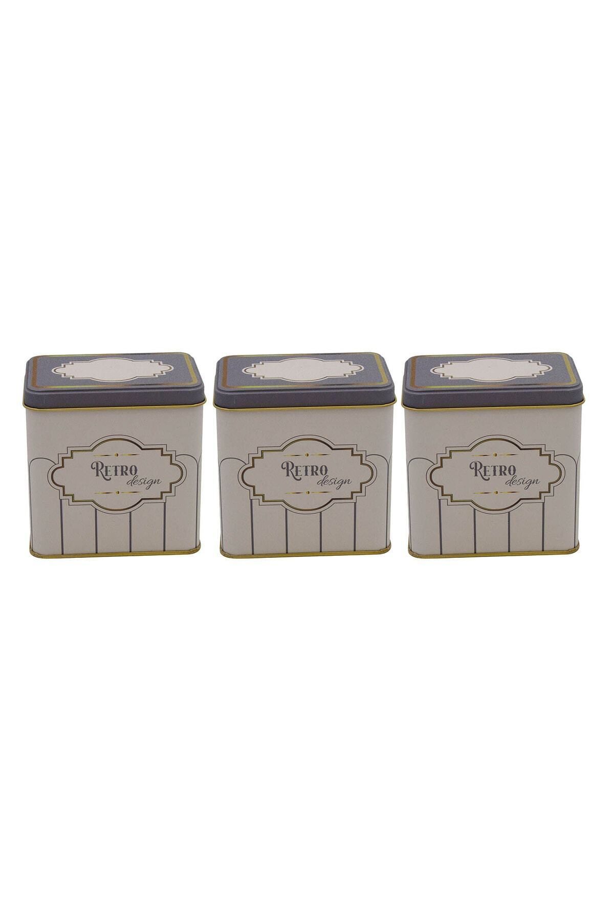 EVLE-Erb36U6 Rectangular Storage Container 8 X 12 X 12 Cm, Set of 3, Retro 2