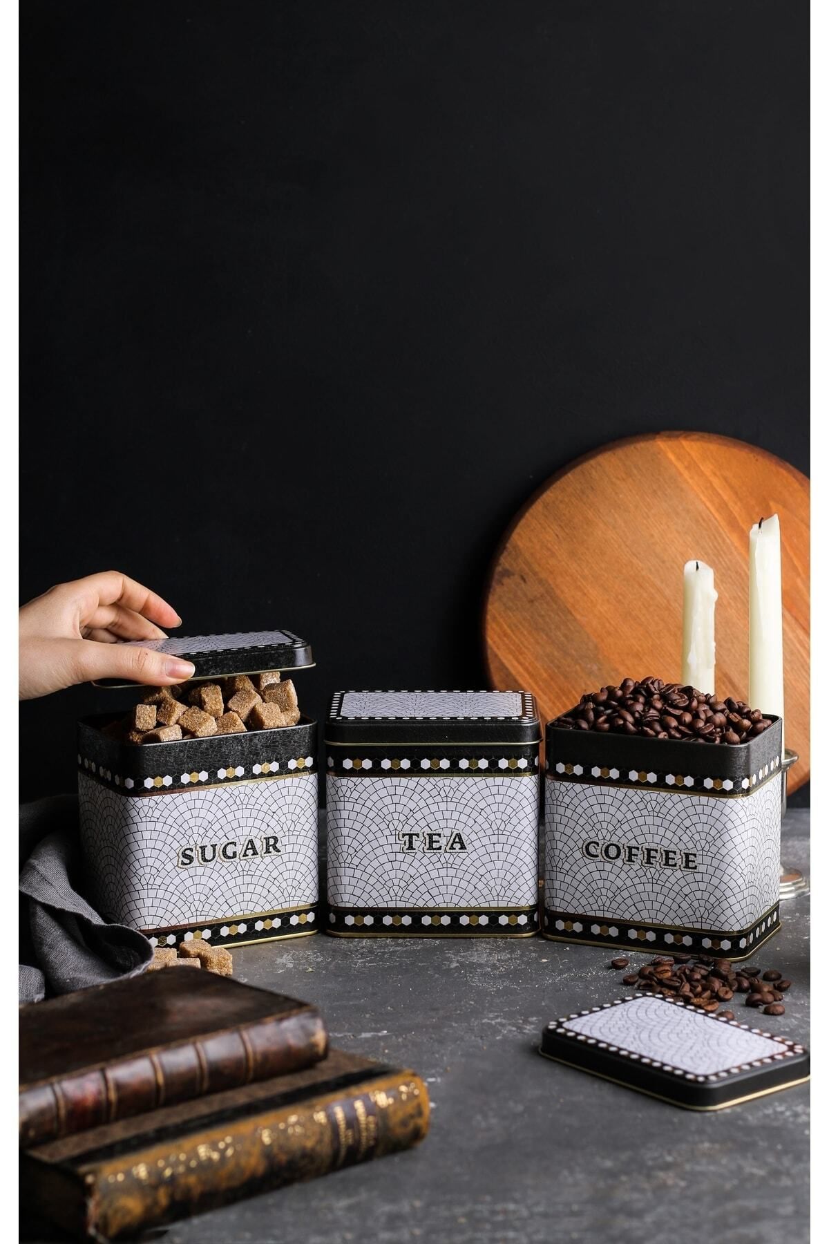 EVLE-Erb36U1 Rectangular Storage Container 8 X 12 X 12 Cm, Set of 3, Mosaic 1