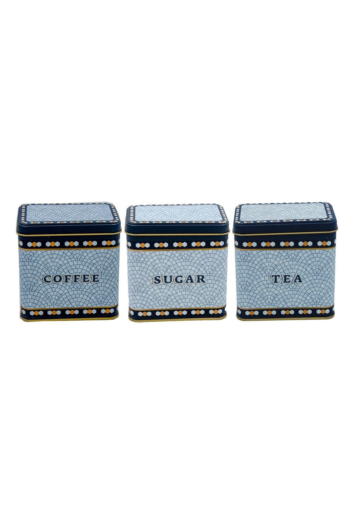 EVLE-Erb36U1 Rectangular Storage Container 8 X 12 X 12 Cm, Set of 3, Mosaic 2