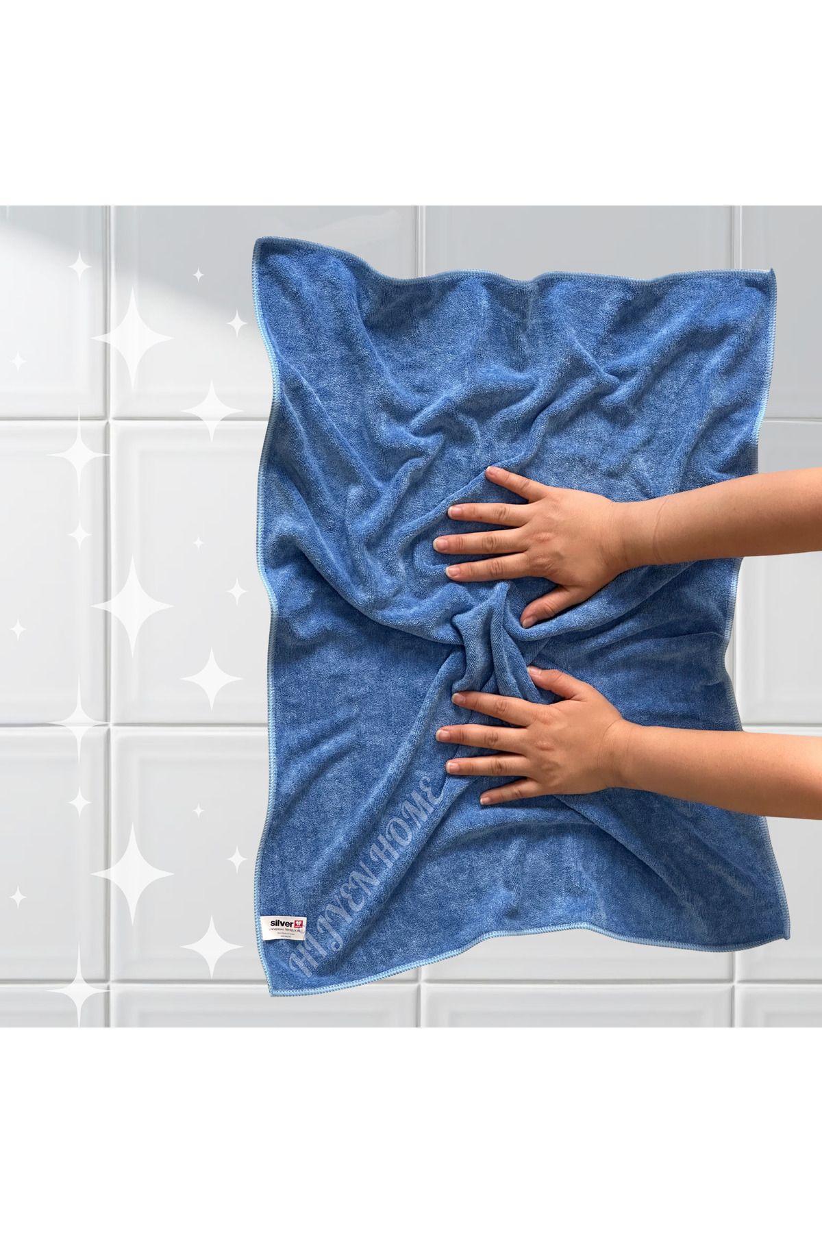 HİJYEN HOME 50*70 cm Büyük boy Temizlik bezi/Genel temizlik bezi/çift yüzlü mikrofiber bez (1 ADET)/210gr