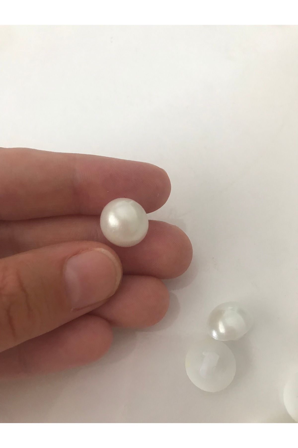 ESMERİNA Krem Rengi Inci Dugme Plastik 1 Poset Elbise Gömlek Etek