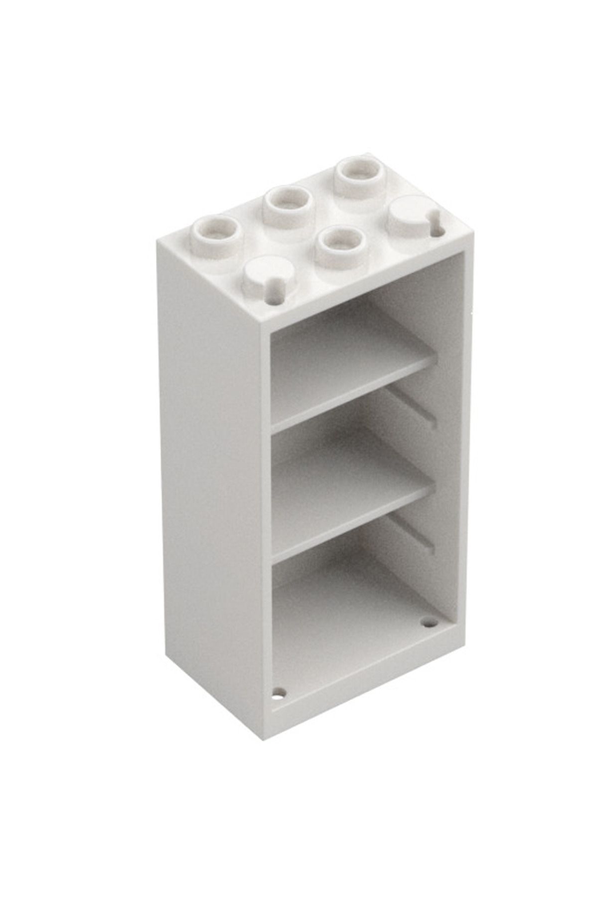 LEGO-Accessory Moc Custom Minifigure Modular Building Building Office Room 2 X 3 X 5 White Cabinet 1
