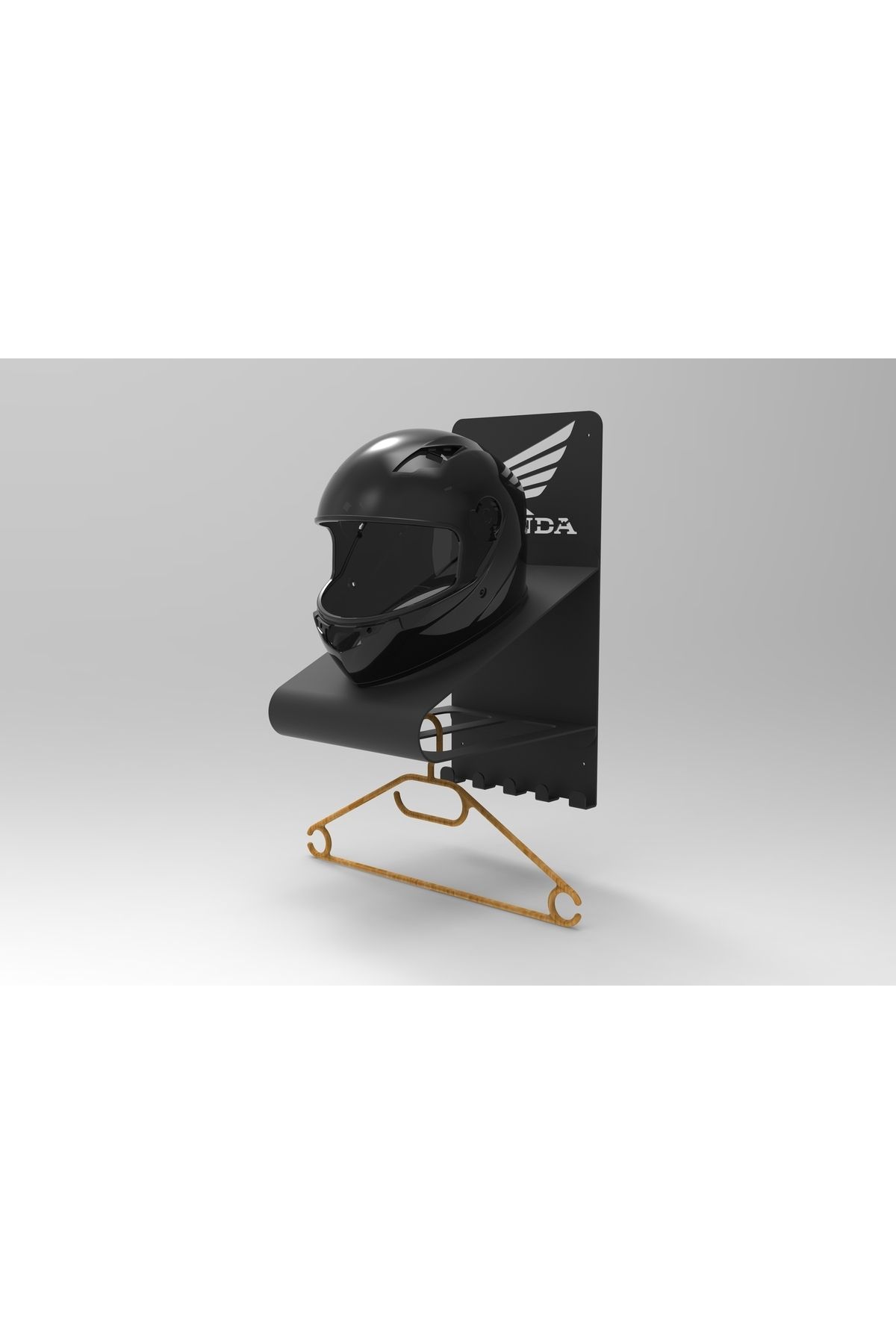 3DPlatin Motosiklet Kask ve Mont Duvar Askı Aparatı