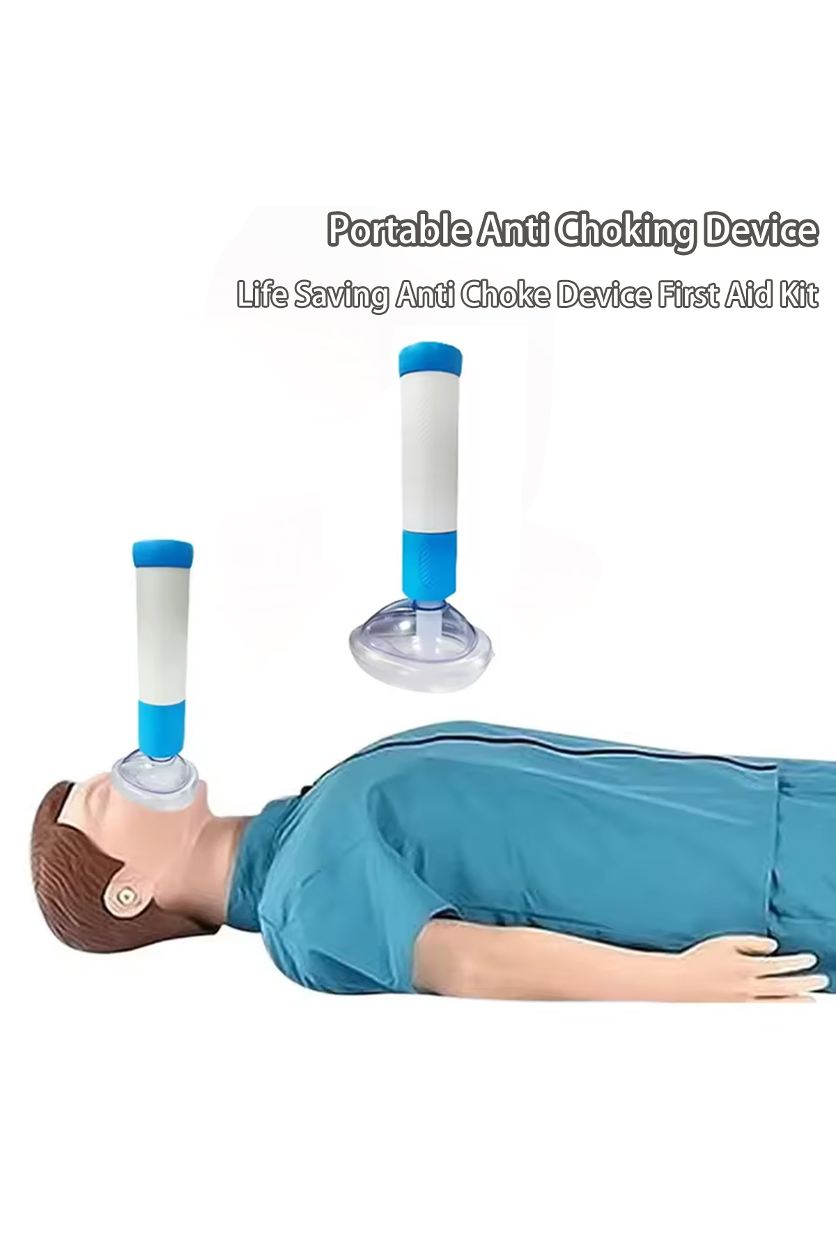 Choice-BlueWhite 3 in 1 New Upgrade Portable Anti Choking Device Choking Emergency Life Saving Suction Vac 1