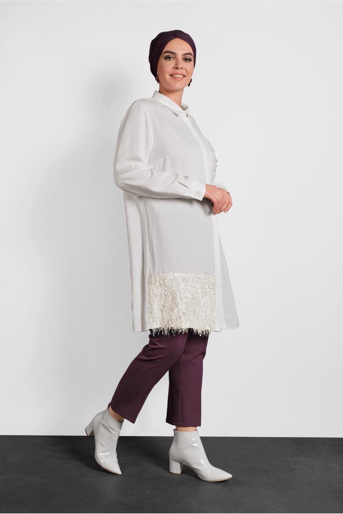 آلوینا تونیک حریر پولکی 20003