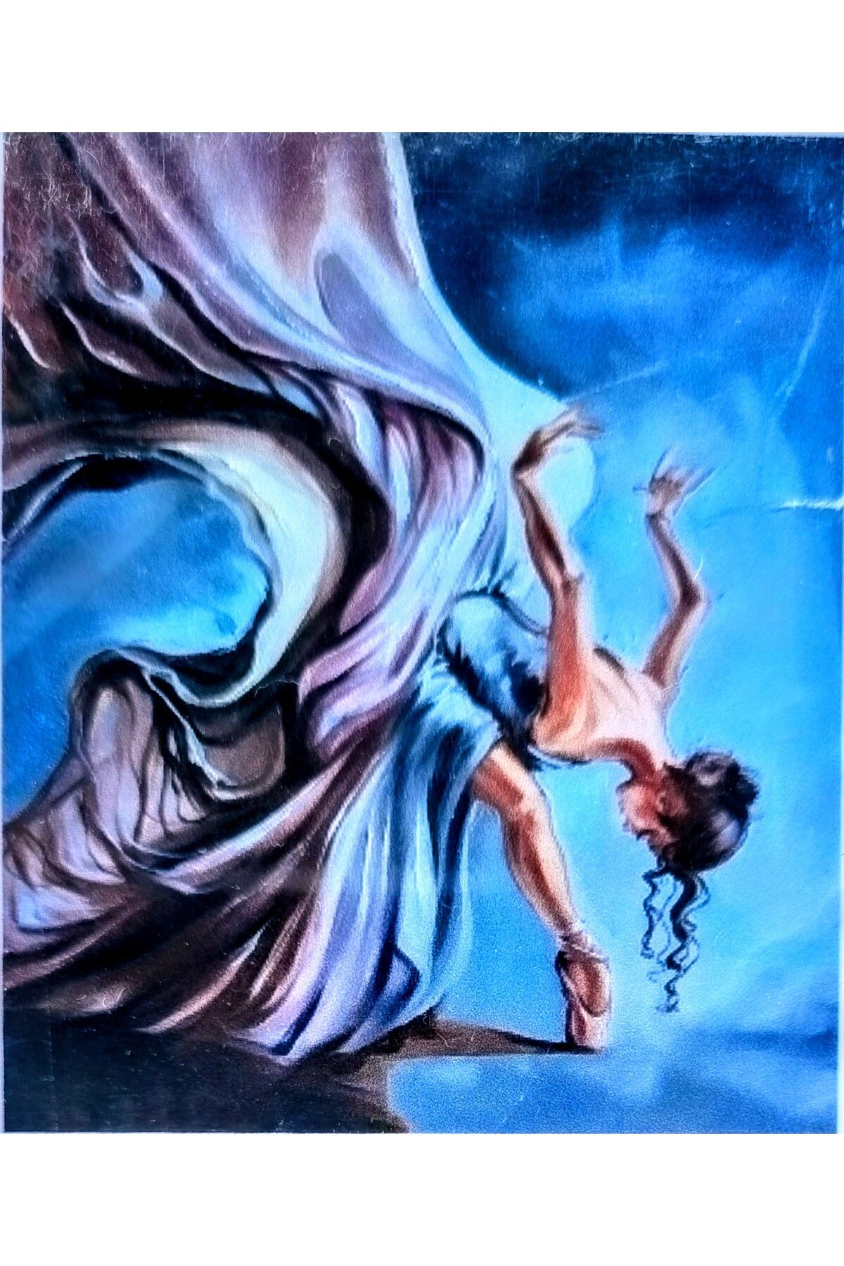 Hobiline 5D'li Elmas Boncuk Yapıştırma Taş İşleme Mozaik Goblen KİT "KUĞU BALERİN" 50x40 cm