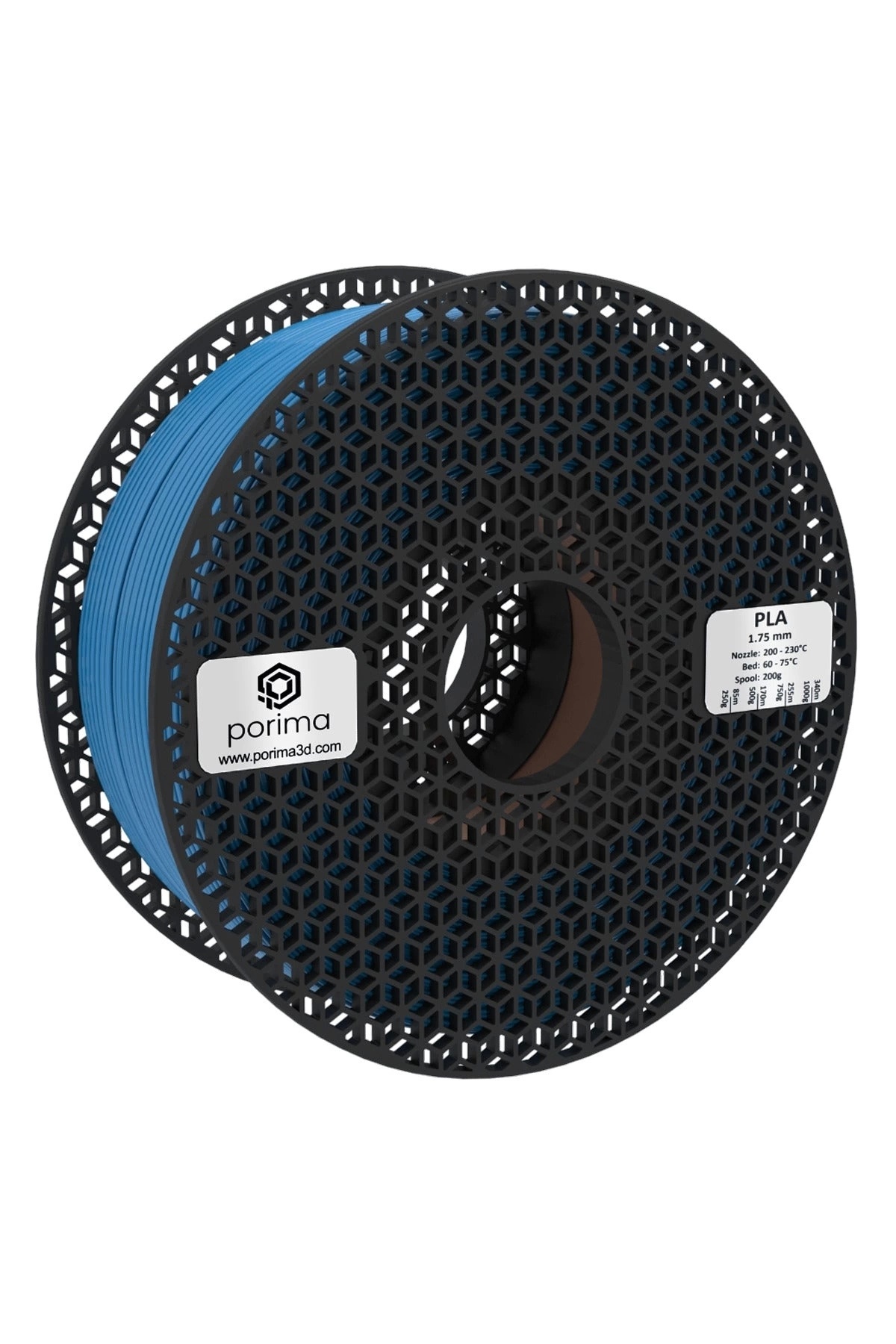 Porima Pla Filament - 1.75mm Mavi Ral5015 1kg