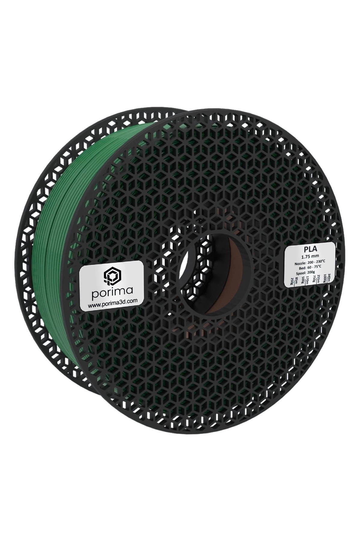 Porima Pla Filament - 1.75mm Yeşil Ral6029 1kg