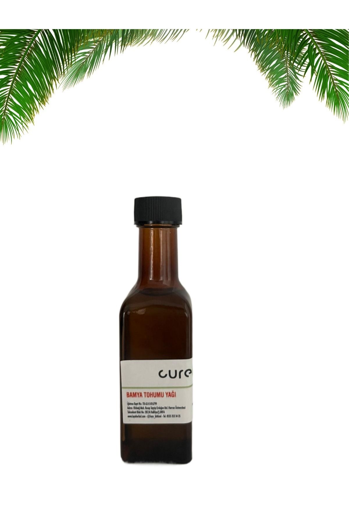 cure p. Bamya Tohumu Yağı 100ml & %100 Doğal