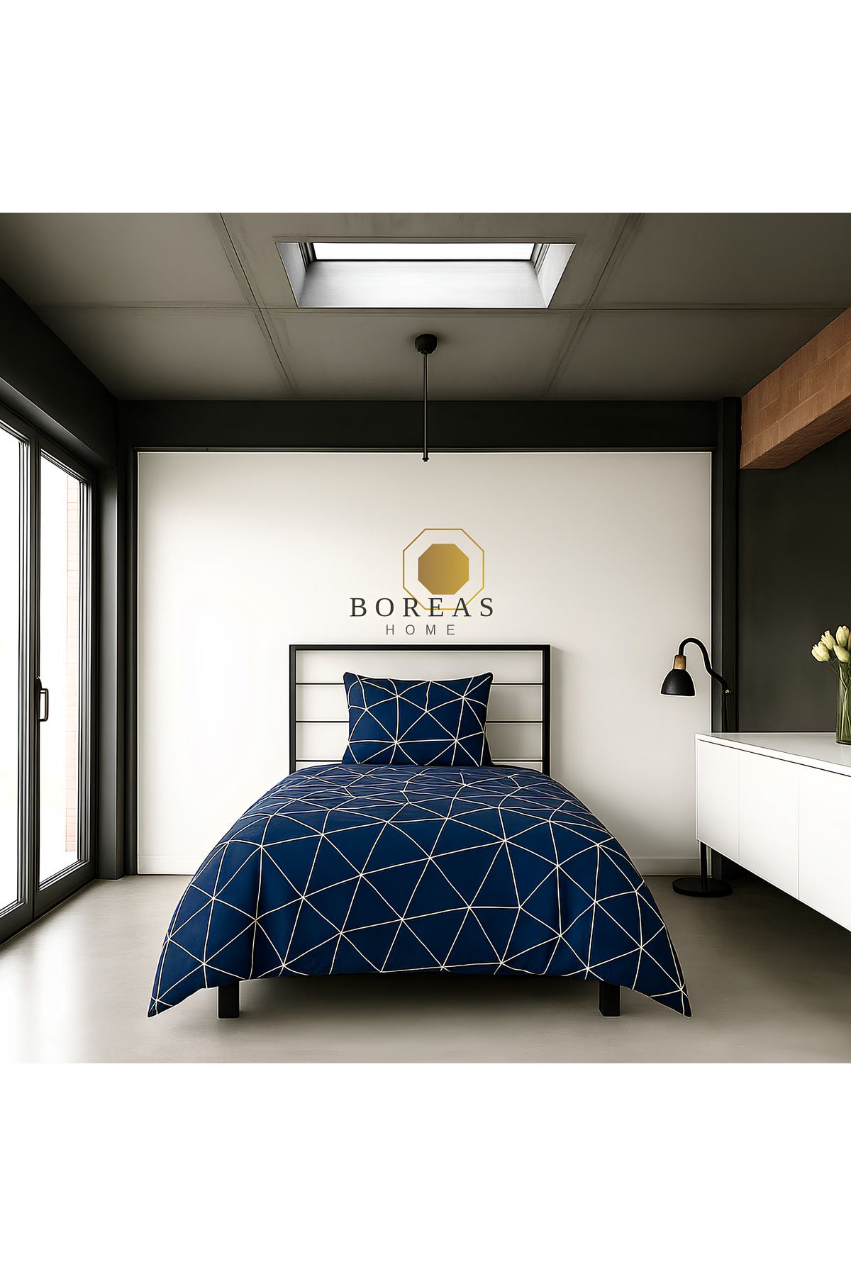 Boreas Home INFINITY Lastikli Çarşafı TEK Kişilik Nevresim Takımı