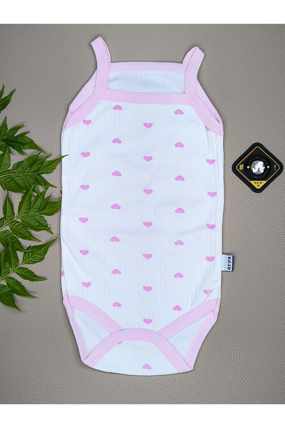 vieso İP ASKILI KIZ BEBEK ATLET BODY ÇITÇITLI