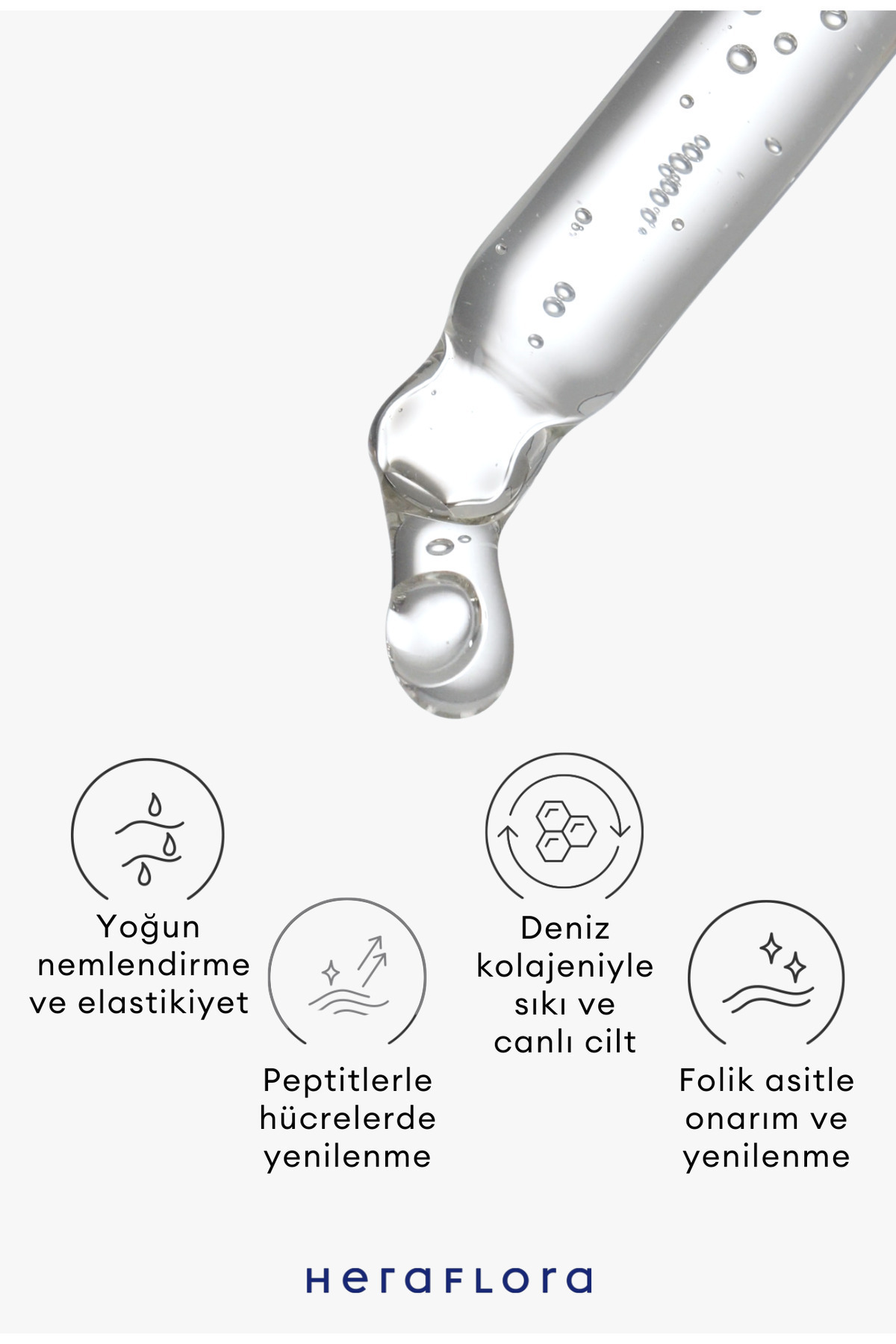 Kolajen, Peptit, Canlandırıcı, Yenileyici Yaşlanma Karşıtı Cilt Serumu 30 ml — 8684704334054 — تصویر 4 از 7