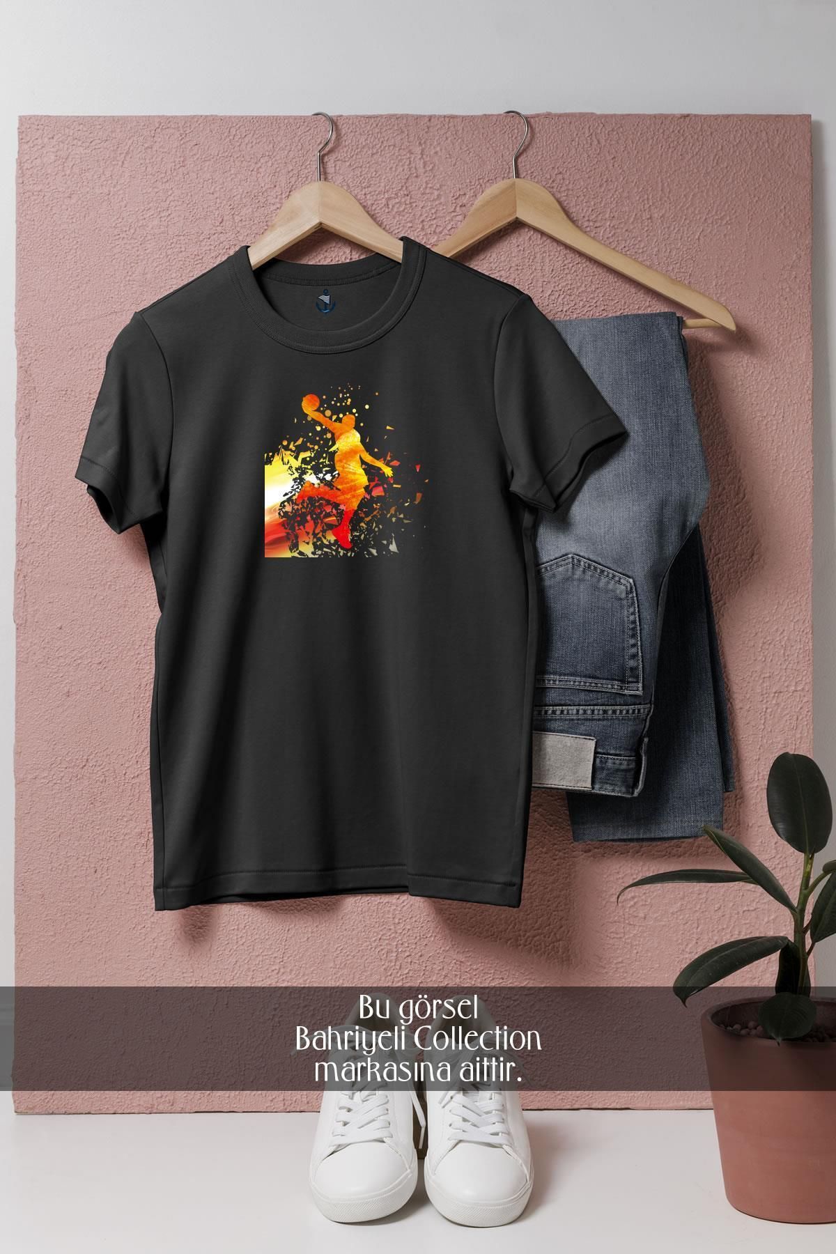 Bahriyeli Collection Oversize Basketbol Oyuncu Tasarımlı Unisex T-Shirt