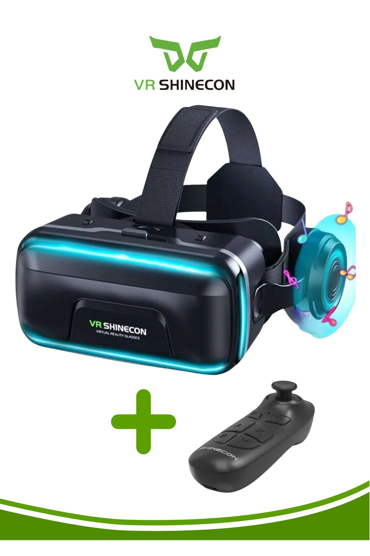 VR Shinecon G04ea Sanal Gerçeklik Gözlüğü Sc-bo3 Kablosuz Bluetooth Kumandalı