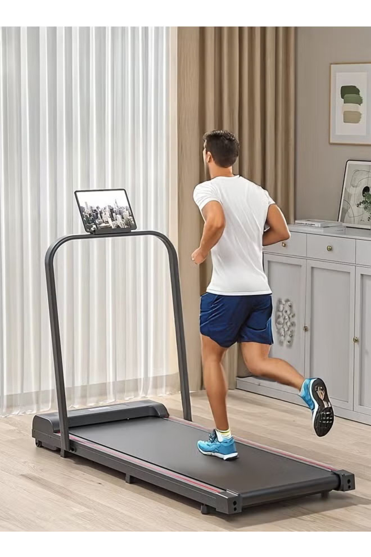 Fitness World-Treadmill, 1.75 Hp Hydraulic Universal Treadmill, 2 In 1 Foldable, Treadmill With Remote Control 1