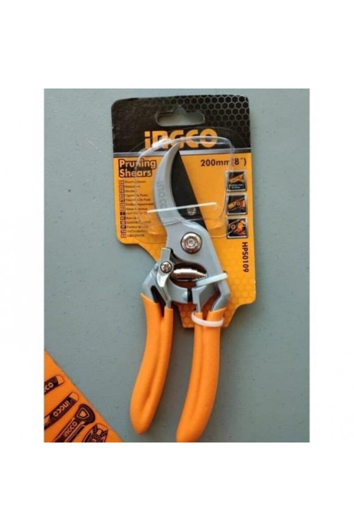 Veka Budama Makası 200 mm (8") – Pruning Shears | Portakal Saplı, 12 mm Kesim Kapasiteli