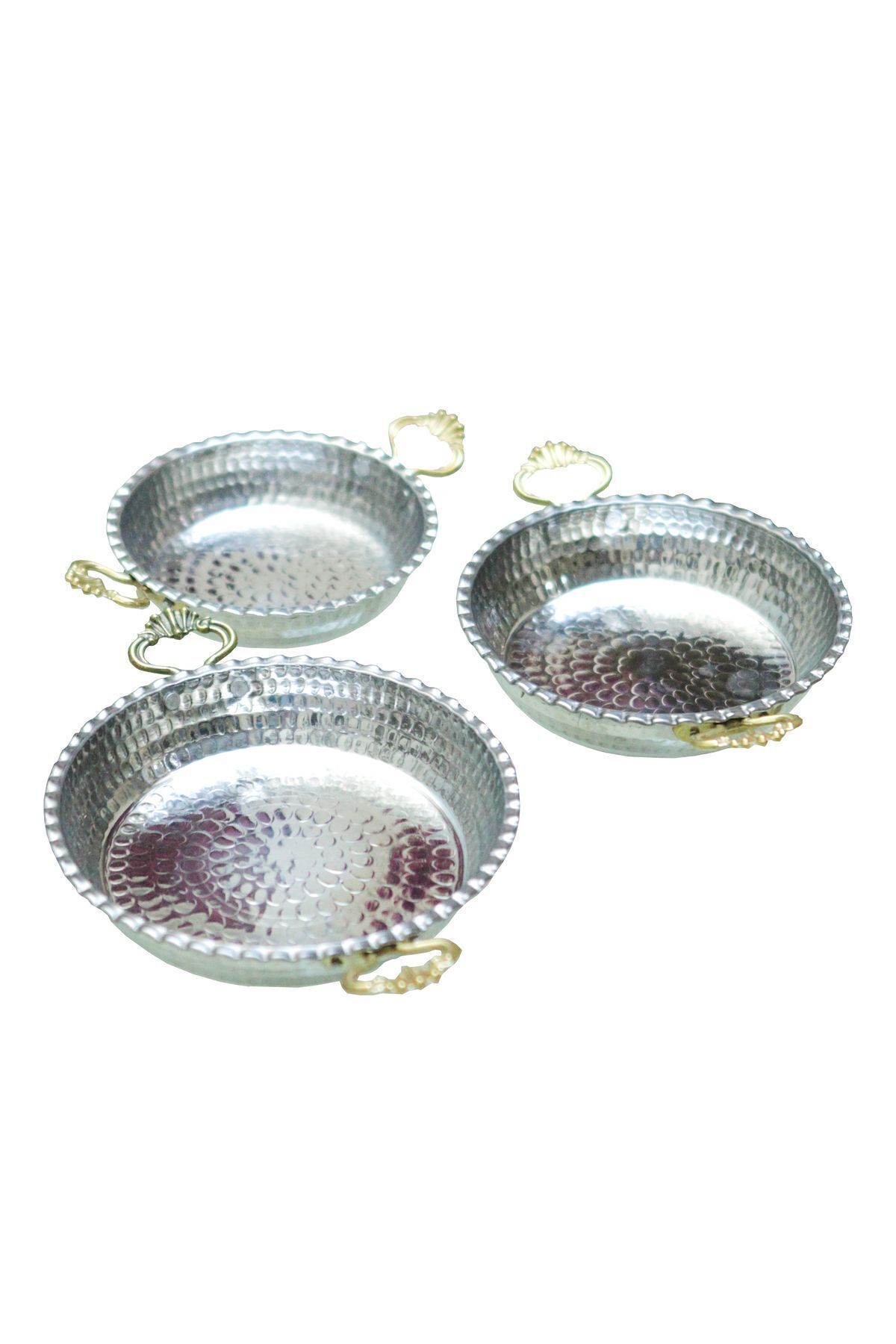 ANTEPSEPETİ-Aluminum Large Size 3-Piece Pan Set 4