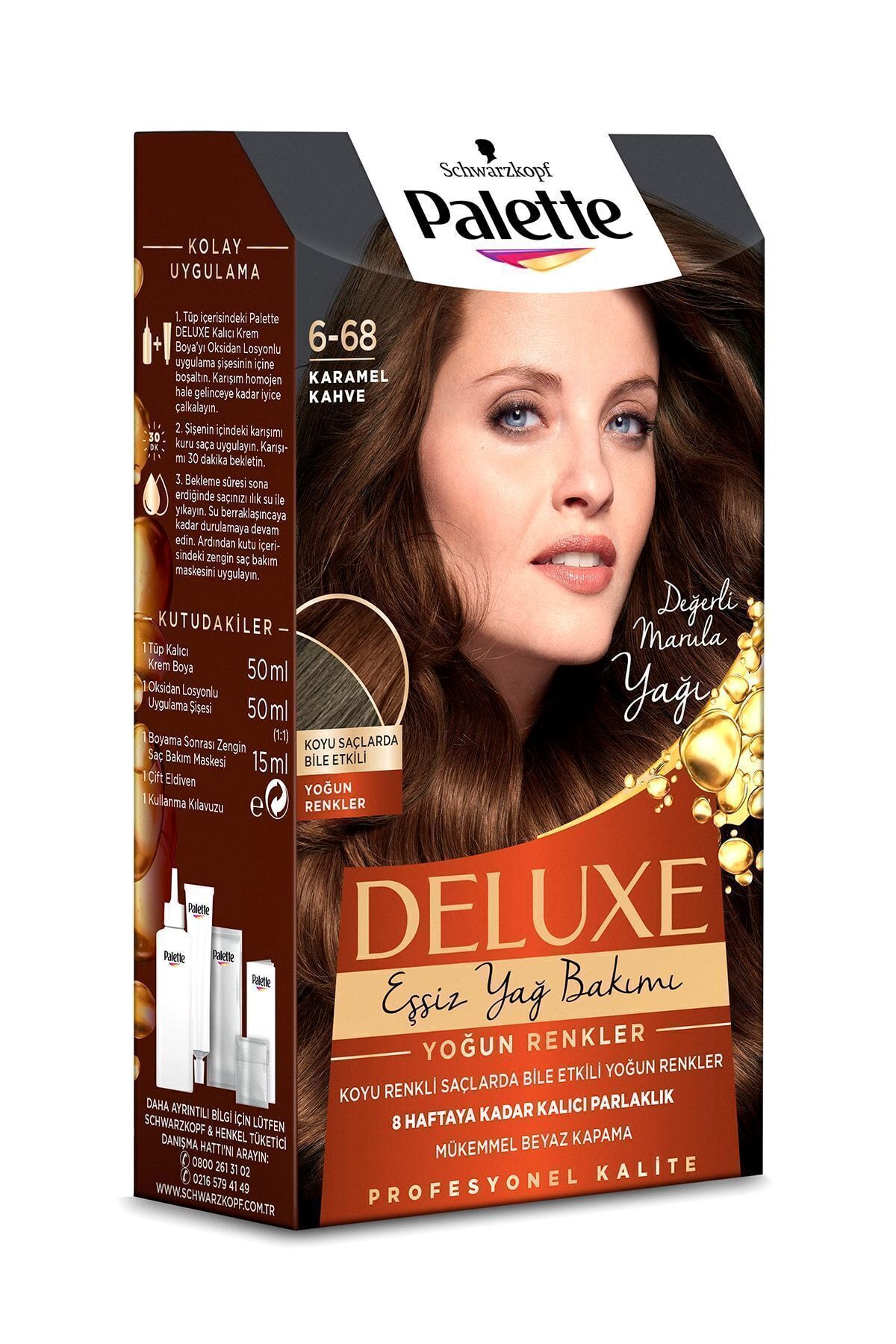 Deluxe Saç Boyası Yoğun Renkler 6-68 Karamel Kahve — قهوه‌ای PLTDLXBY — تصویر 3 از 8