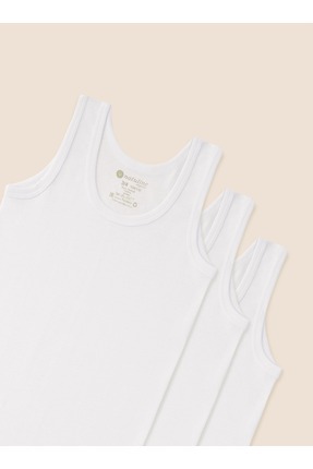 natuline Erkek Çocuk Organik Pamuk Ribana 6'lı Atlet