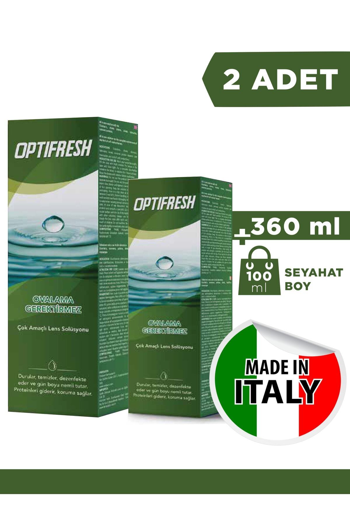 OPTIFRESH Lens Solüsyonu 360ml + 100ml Seyahat Boy