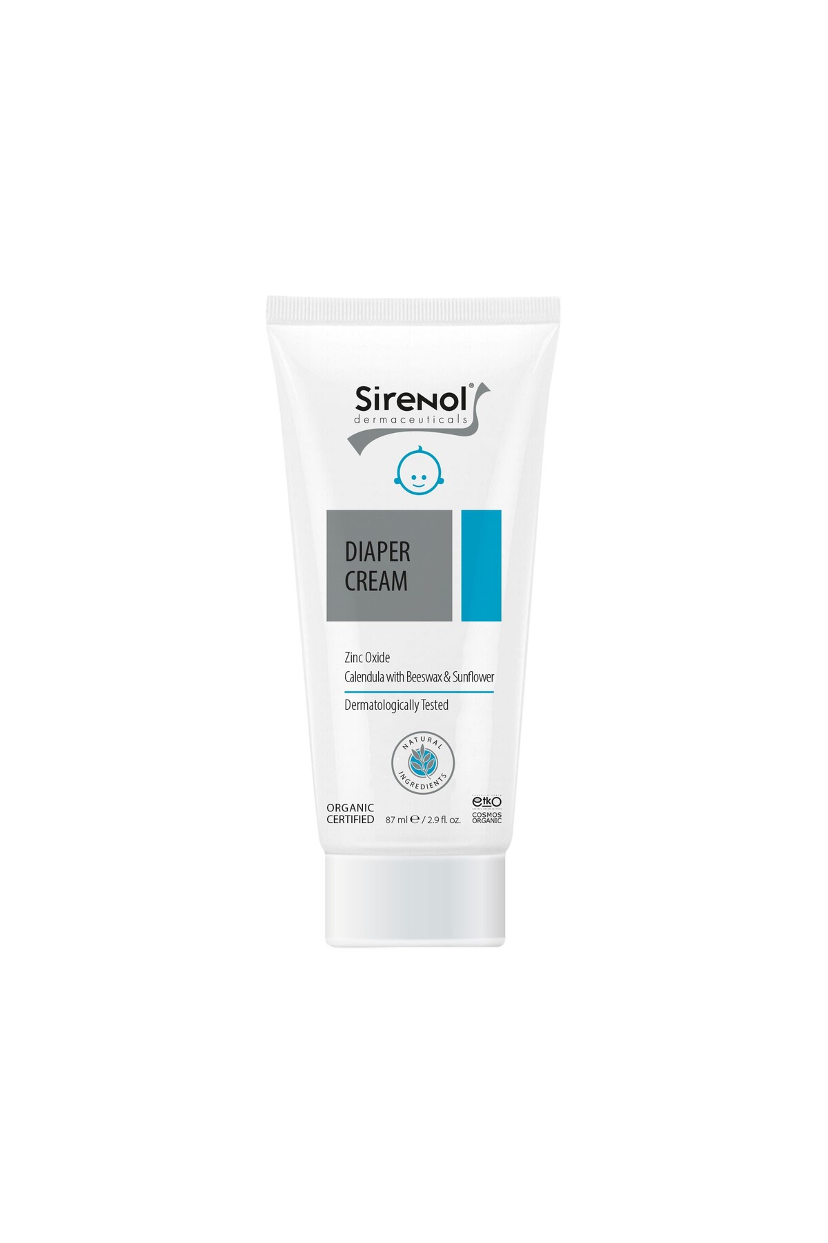 Sirenol Organik Sertifikalı Bebek Pişik Kremi 87 ml fotoğrafı 2 (önizleme)