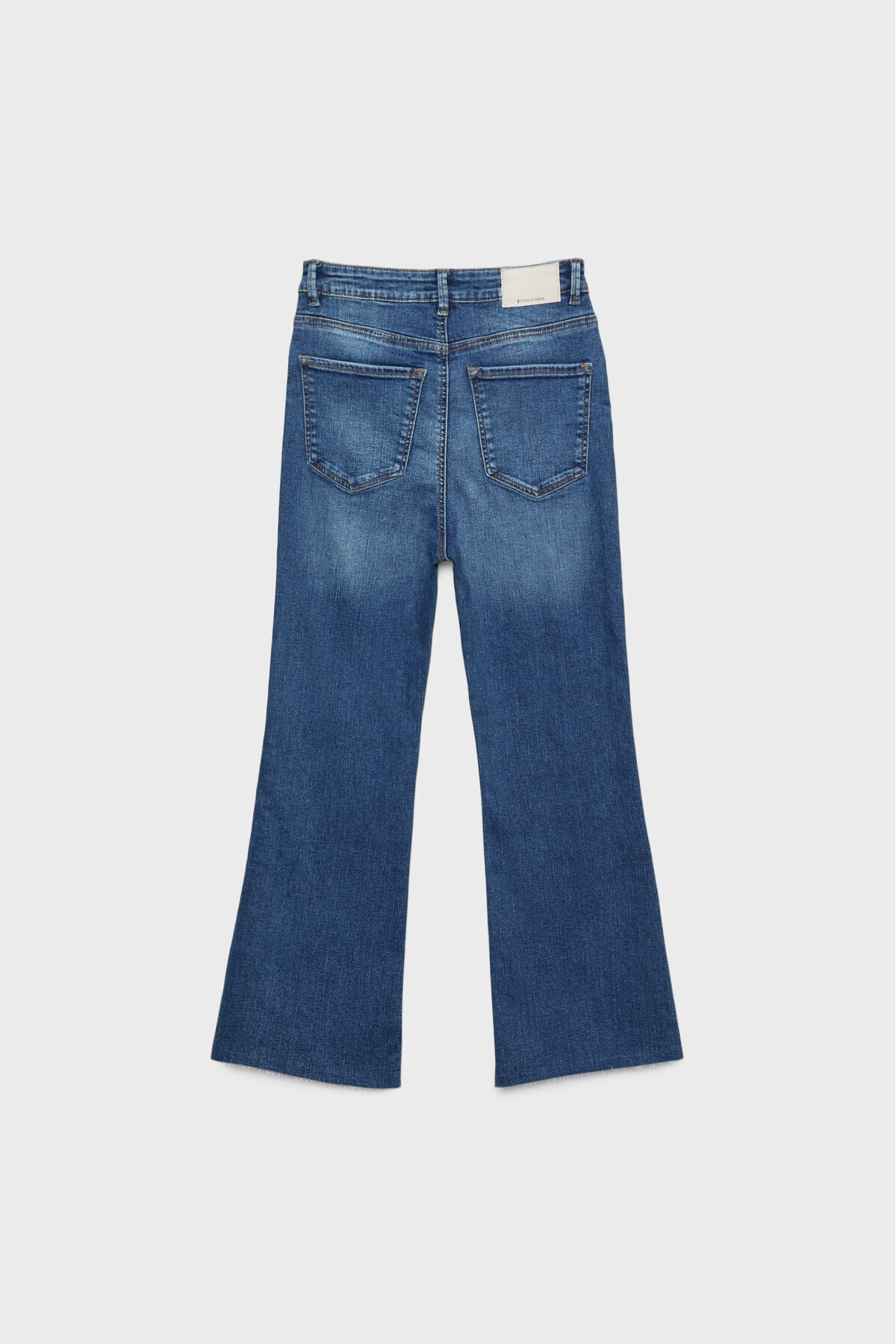 Stradivarius  D78 Cropped Çan Paça Jean - Görsel 6