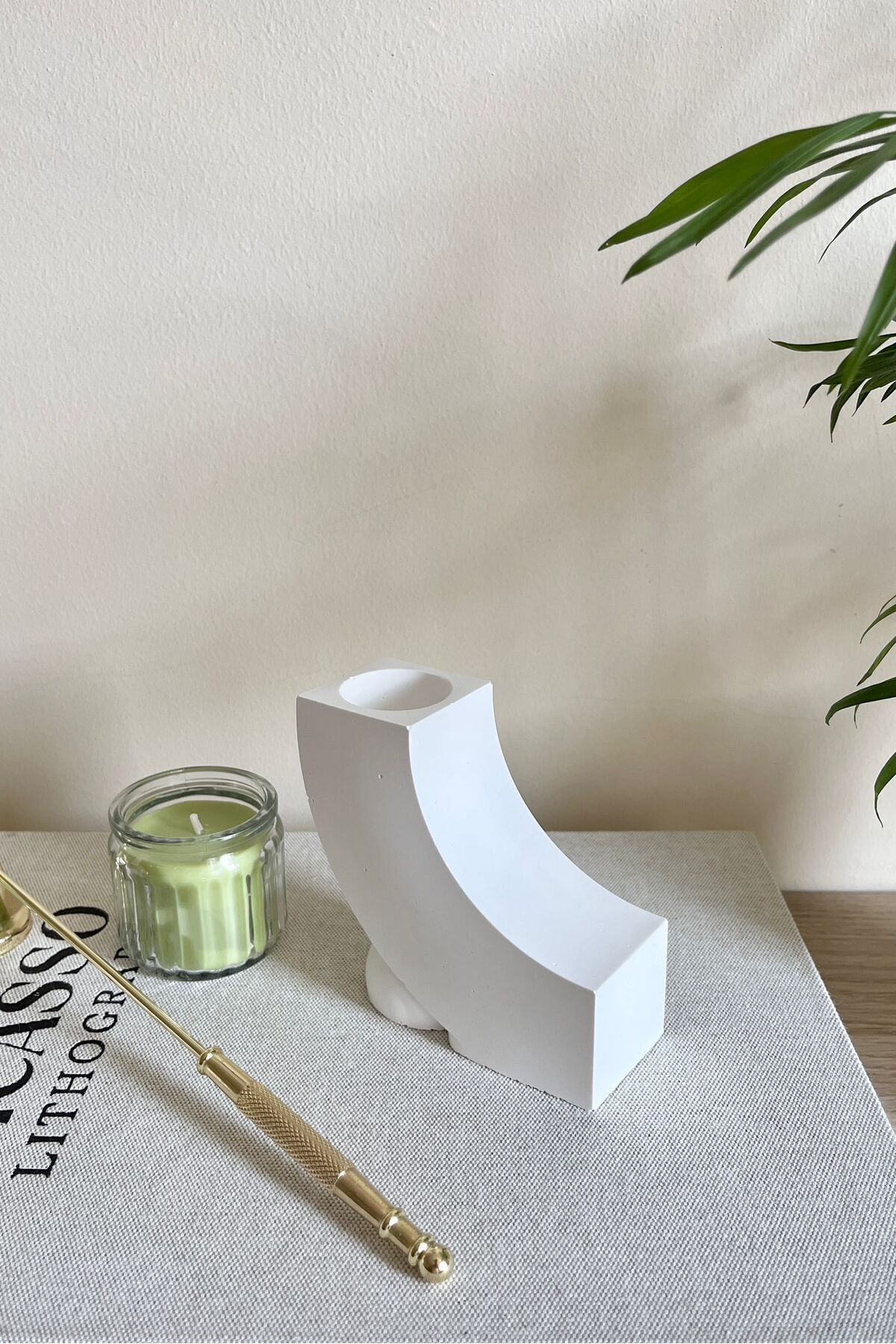 Mandalin Art Studio Geometrik Dekoratif Mumluk | Mum Tutucu Obje