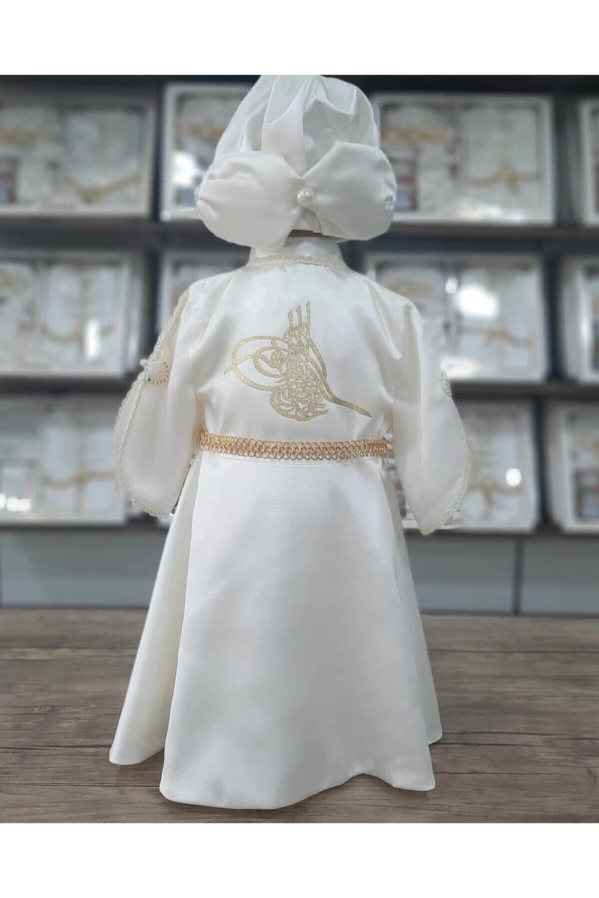 Calide Baby&Kids Osmanlı Tuğralı Erkek Bebek Kaftan Mevlüt Takımı / Sünnet Kıyafeti fotoğrafı 3 (önizleme)