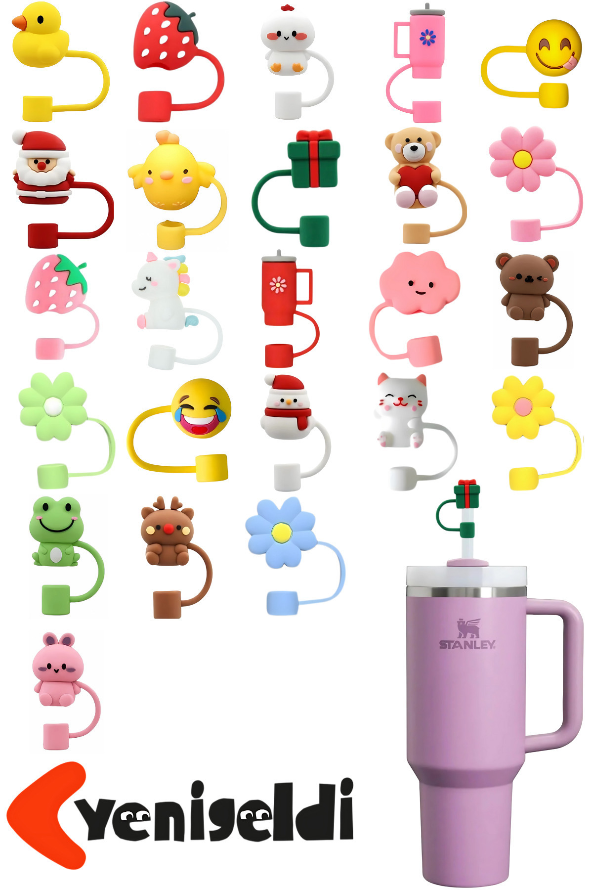 Yenigeldi 8 Adet 10 Mm Stnly Quencher Uyumlu Pipet Tıpası Kapağı Toz Için Kapak