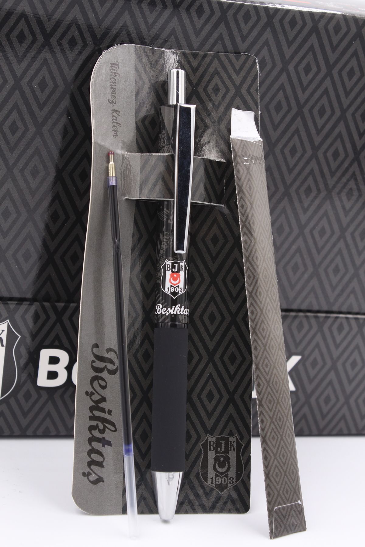 Beşiktaş-Licensing Hybrid Ink Mechanical Ball Point Pen with Refill Nib 3